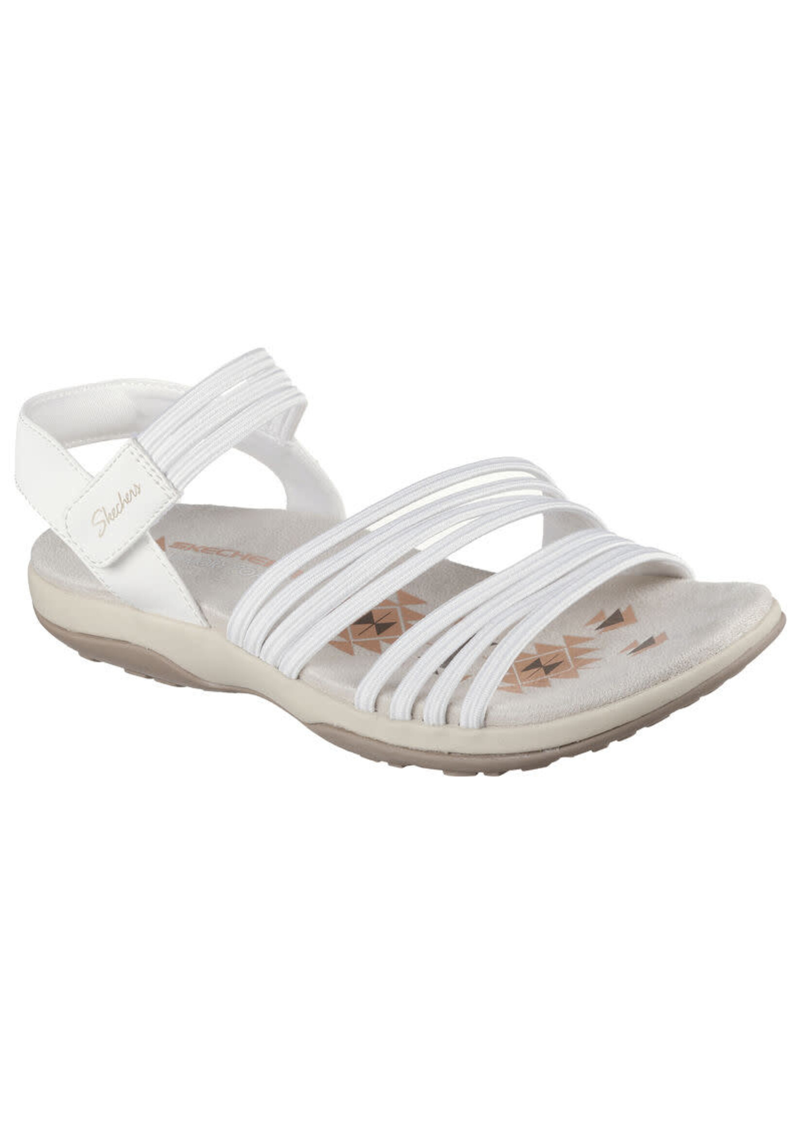 Skechers Womens Reggae Slim - Coffee Run 163573 WHT White
