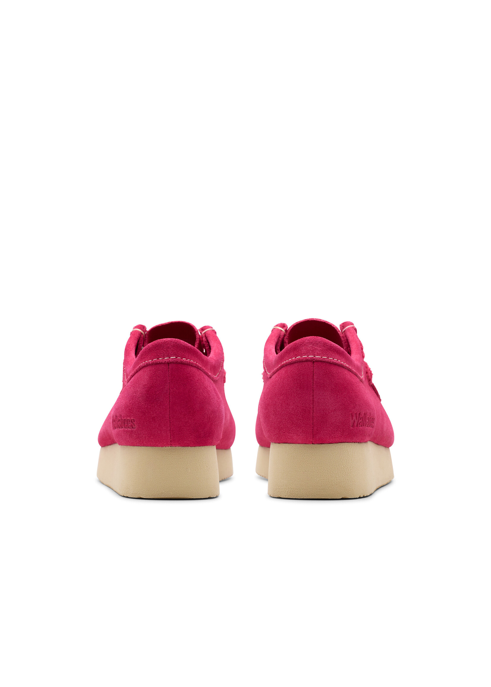 Clarks Womens Wallabee. 2604 Bright Pink Sde  | 26182220
