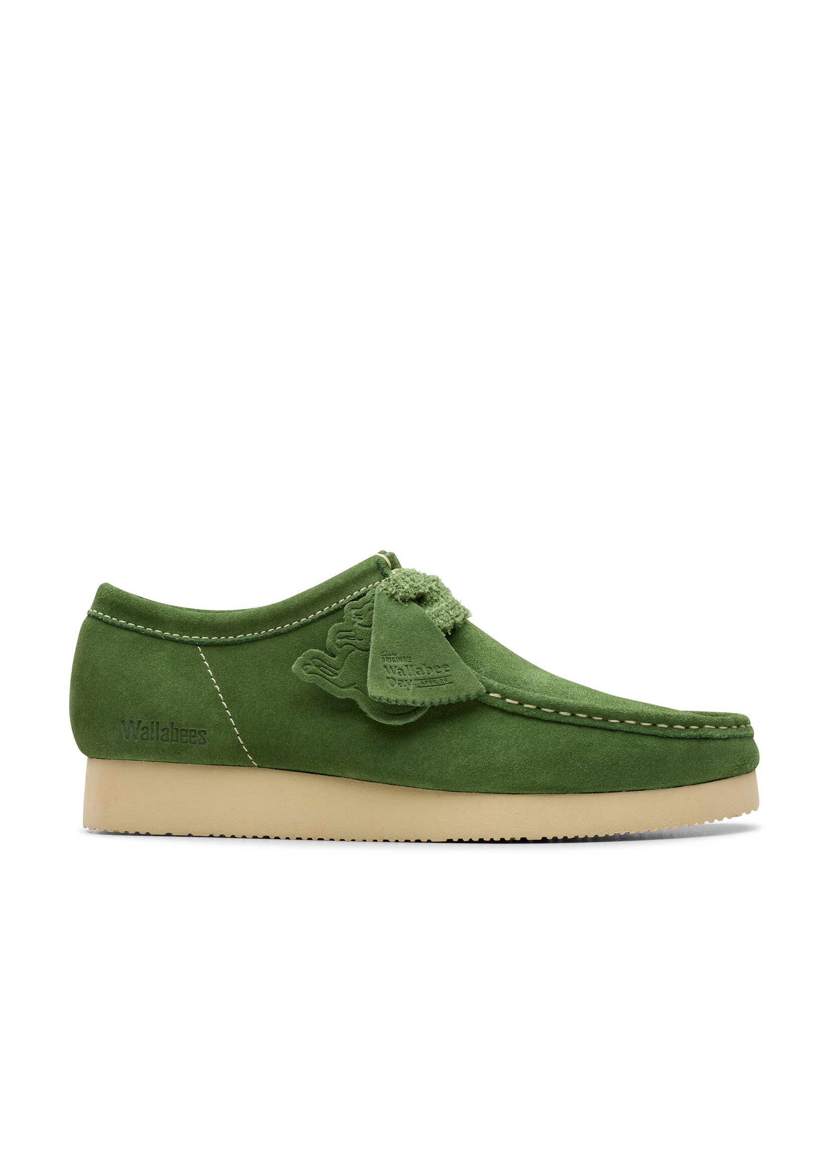 Clarks Mens Wallabee 2604 Green Suede | 26182222