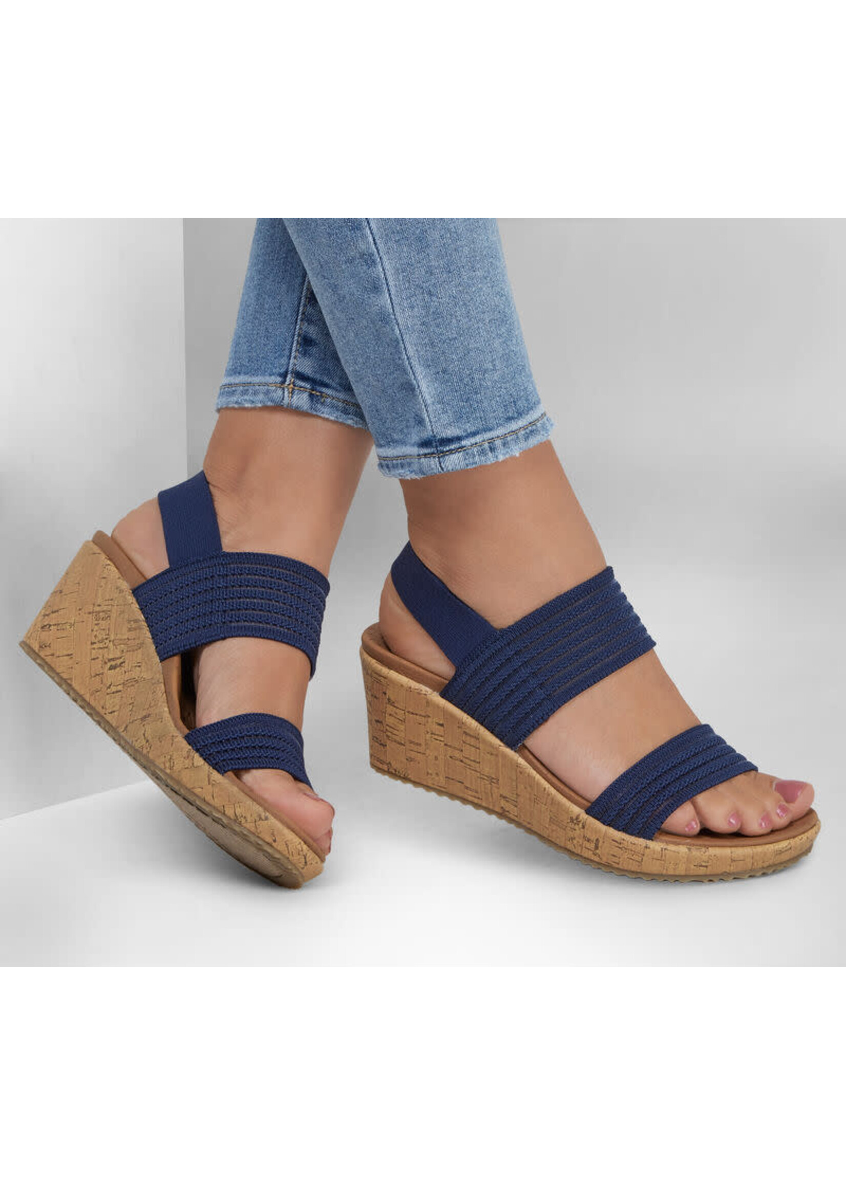 Skechers Womens Beverlee Sheer Luck Navy