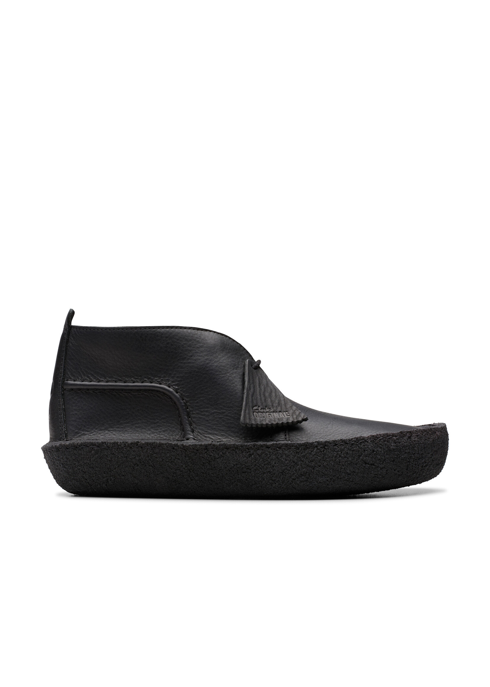 Clarks Mens Desert Rain Black Leather | Crepe Sole | Vietnam 26180626