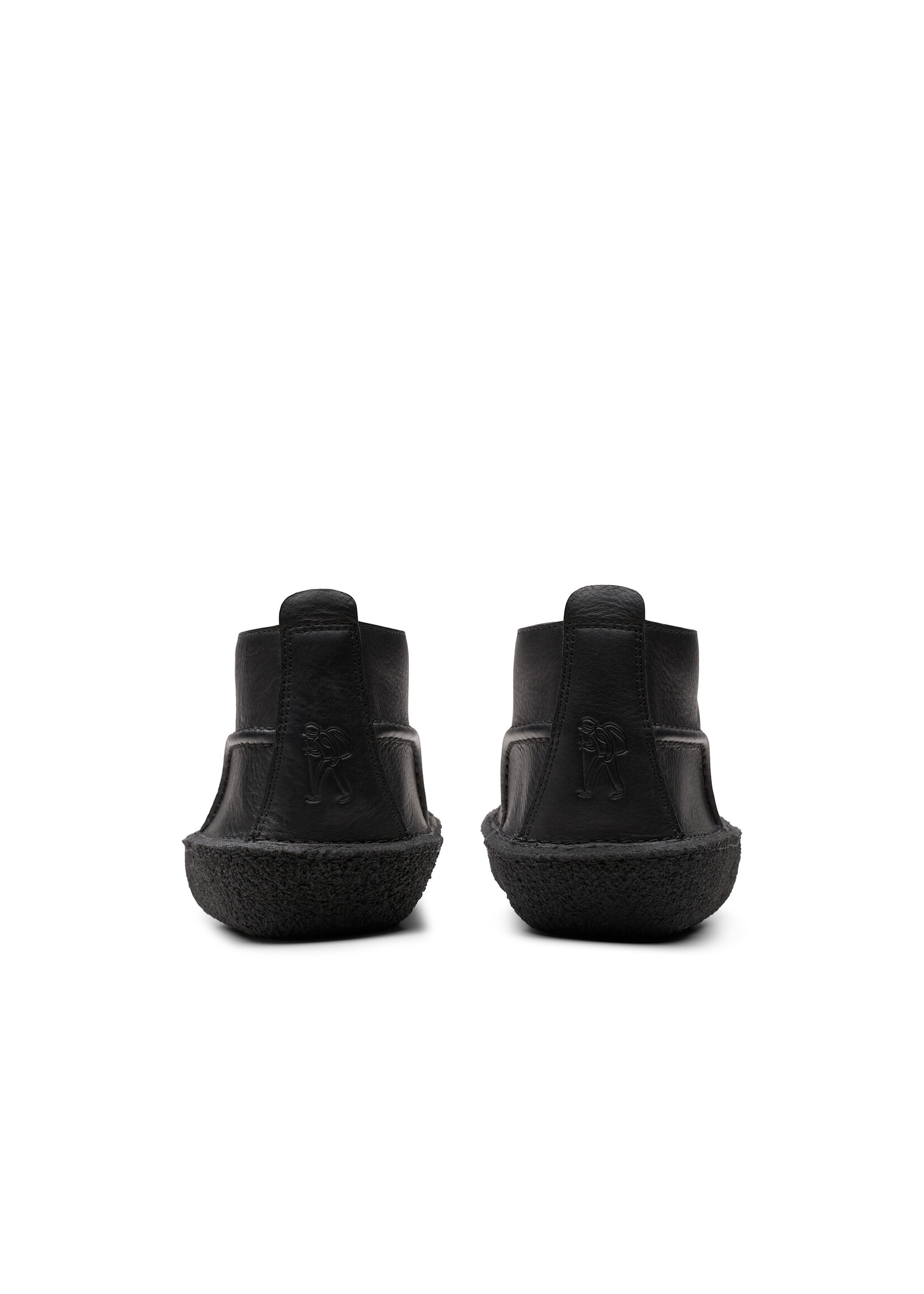 Clarks Mens Desert Rain Black Leather | Crepe Sole | Vietnam 26180626