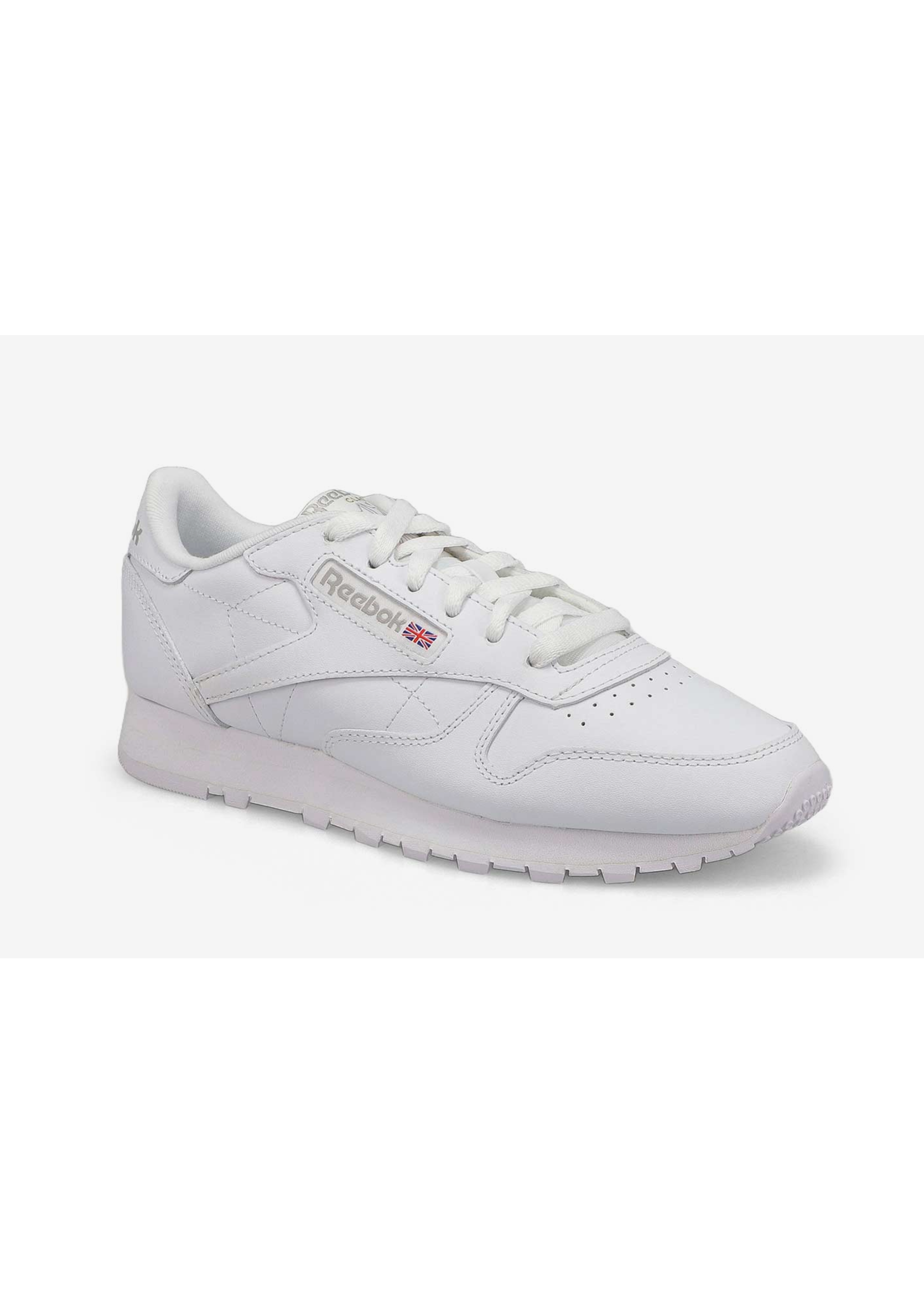 Reebok Womens Classic Leather British Flag All White 100008496