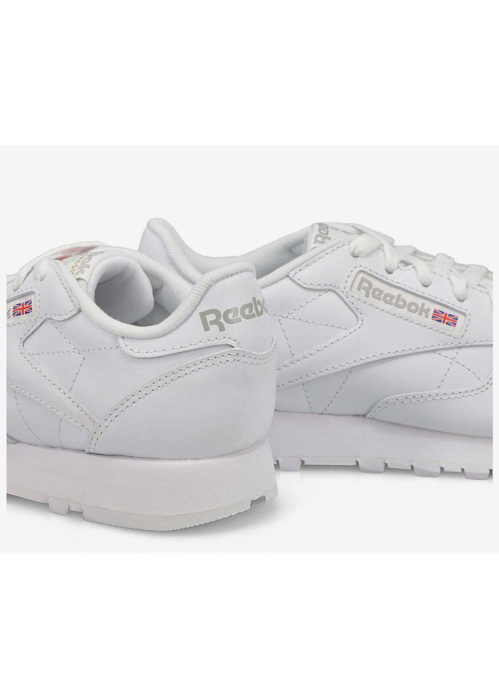 Reebok Womens Classic Leather British Flag All White 100008496