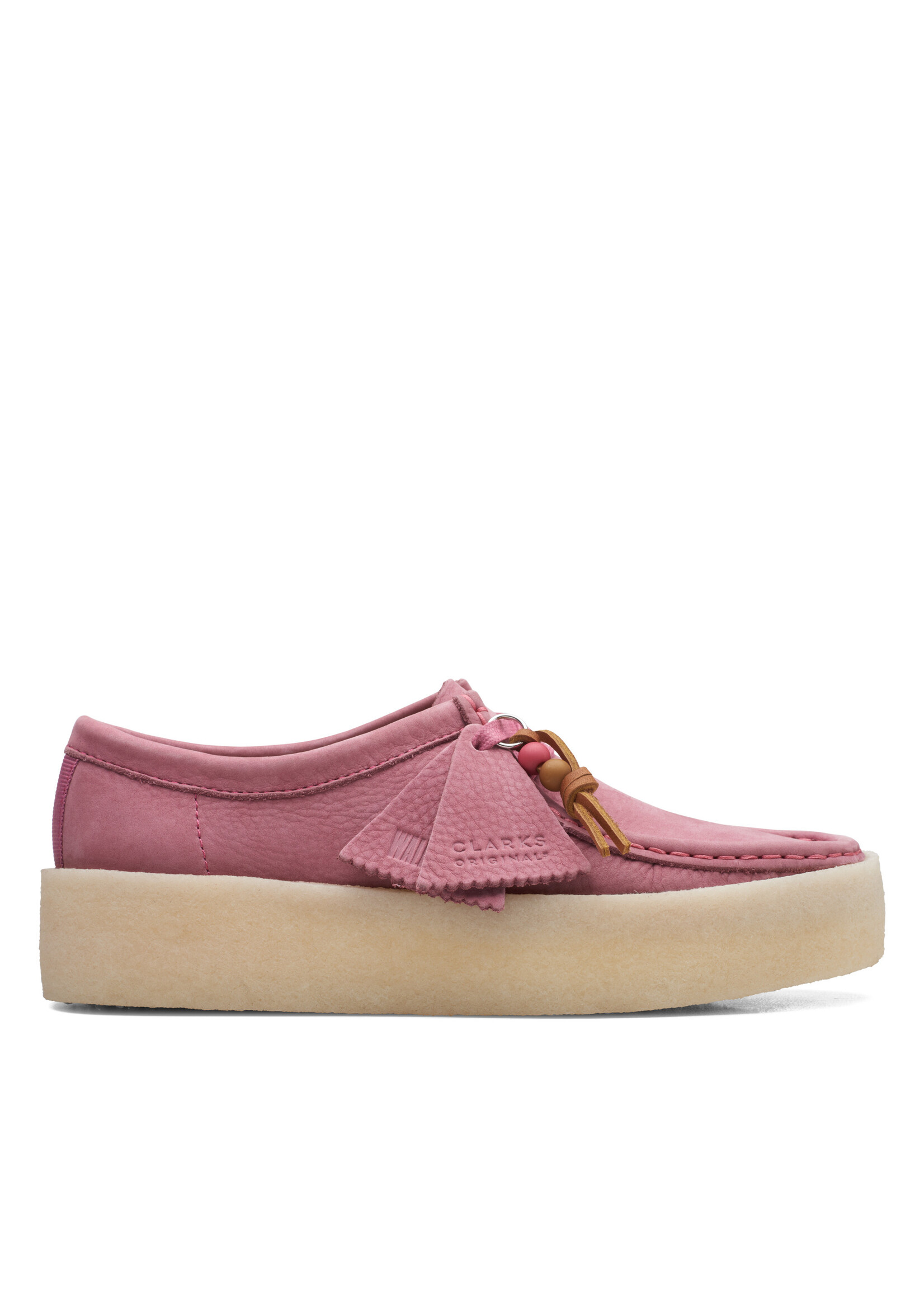 Clarks Womens Wallabee Cup Pink Nubuck 26168664