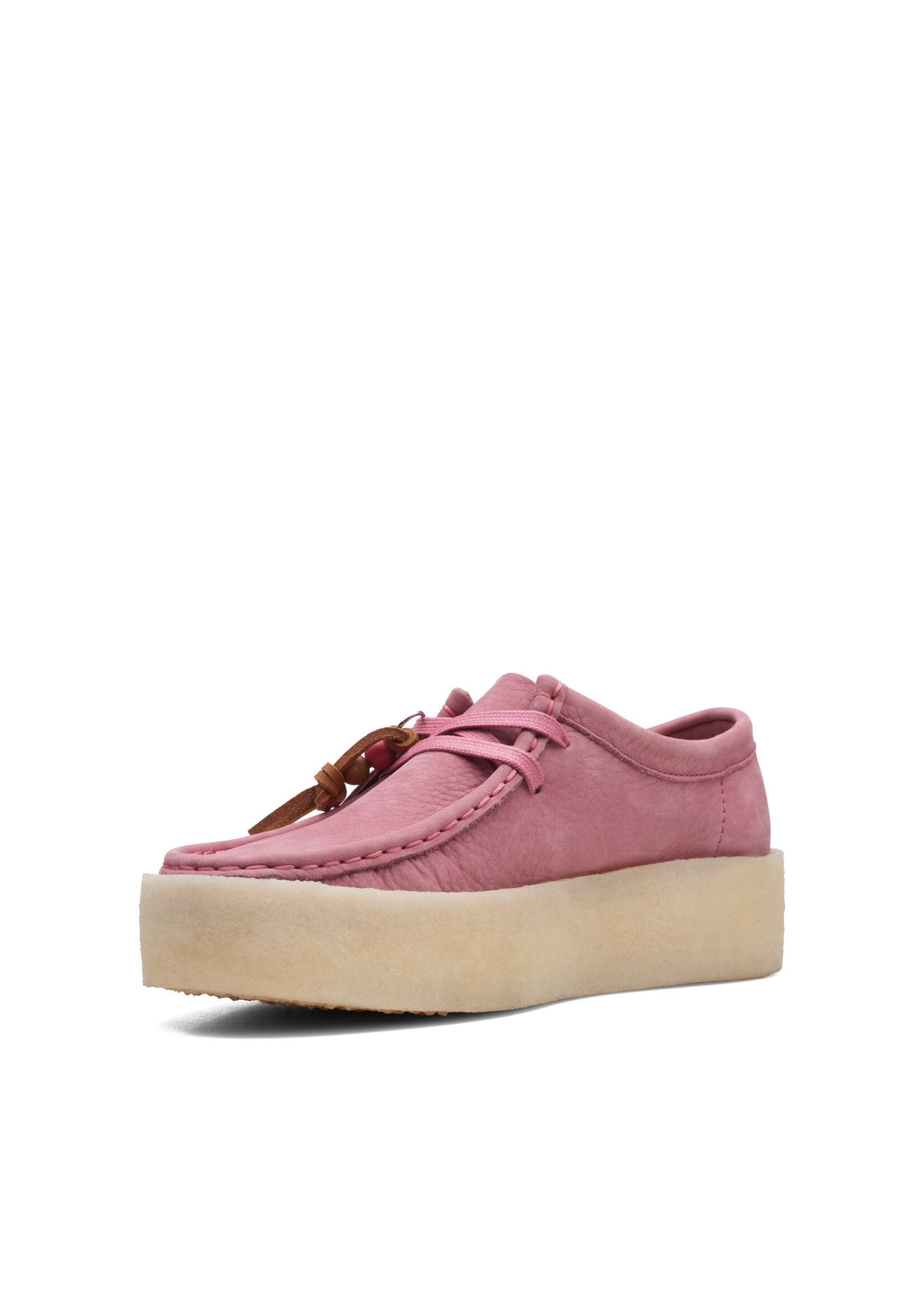 Clarks Womens Wallabee Cup Pink Nubuck 26168664