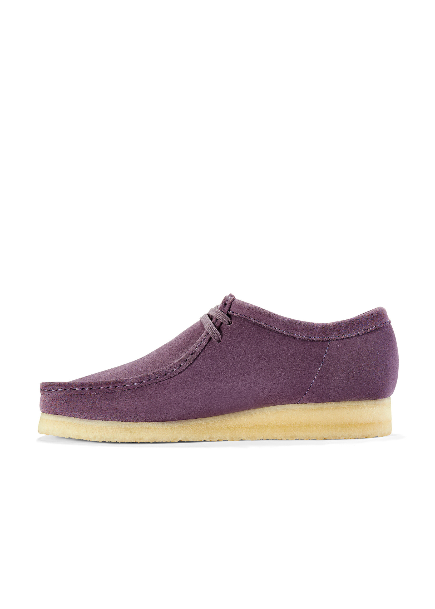 Clarks Mens Wallabee Plum Suede Purple | 26183759