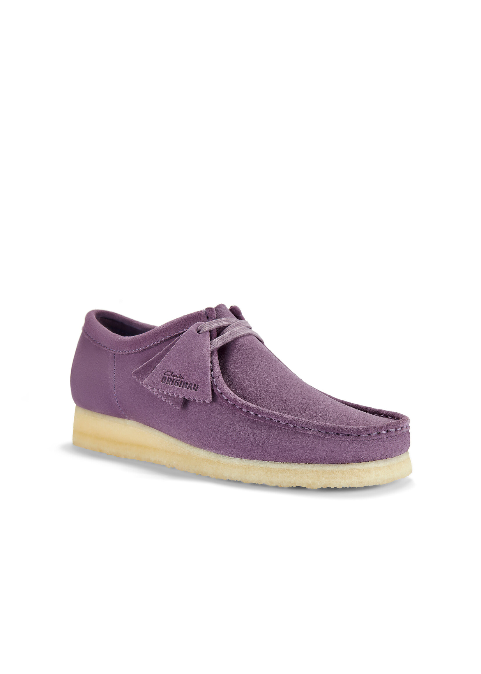 Clarks Mens Wallabee Plum Suede Purple | 26183759