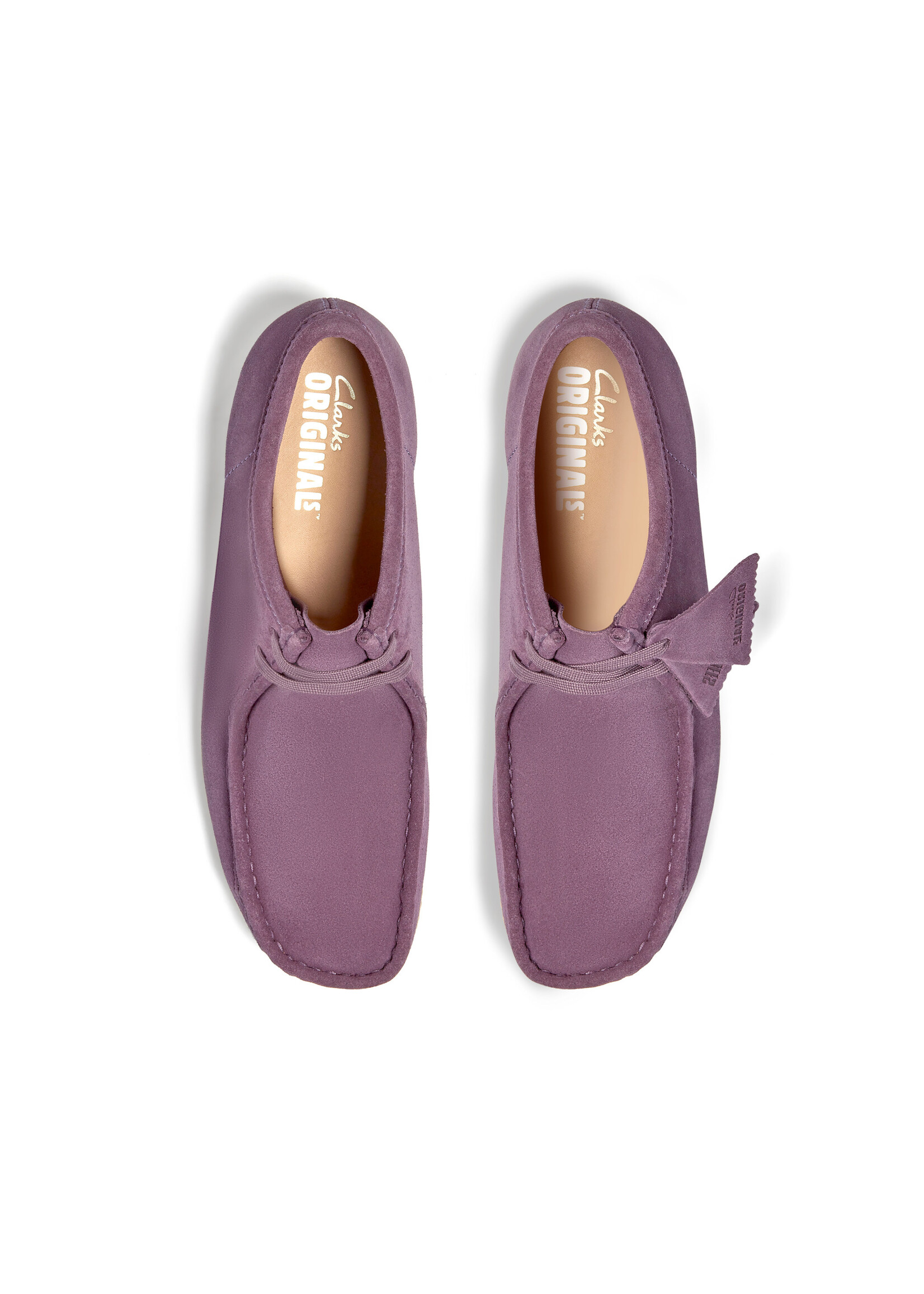 Clarks Mens Wallabee Plum Suede Purple | 26183759