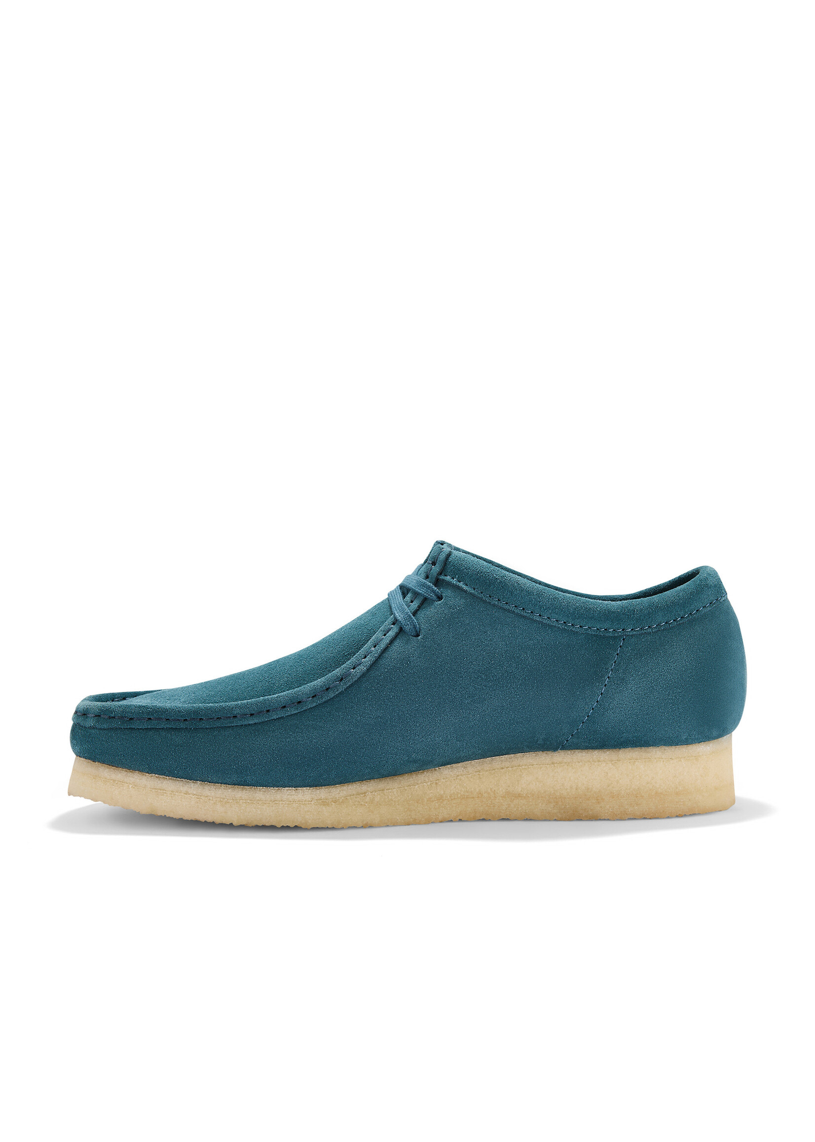 Clarks Mens Wallabee Mid Blue Suede | 26183758