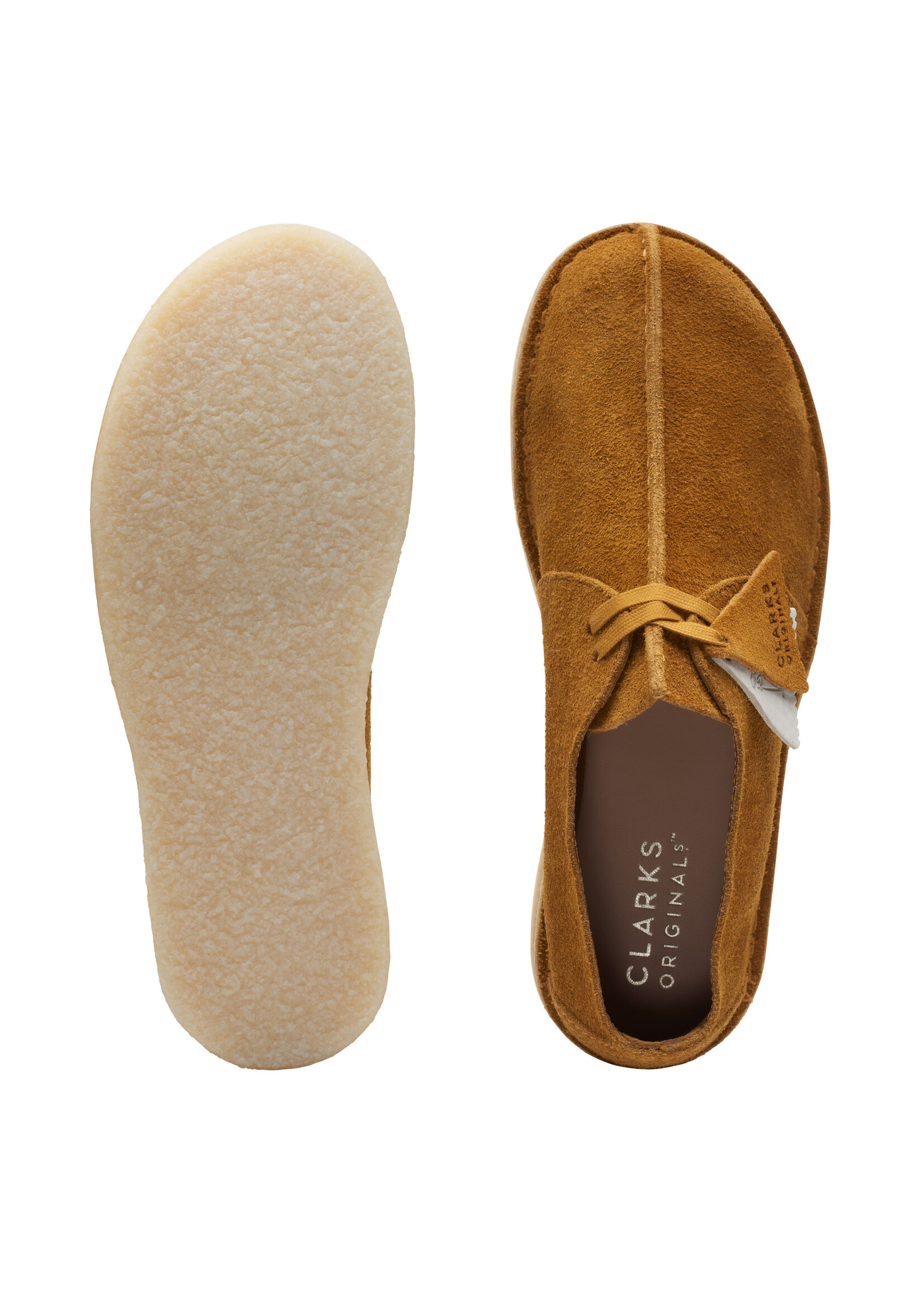 Clarks Men's Originals  Desert Trek Amber Nubuck Yellow | 26170132