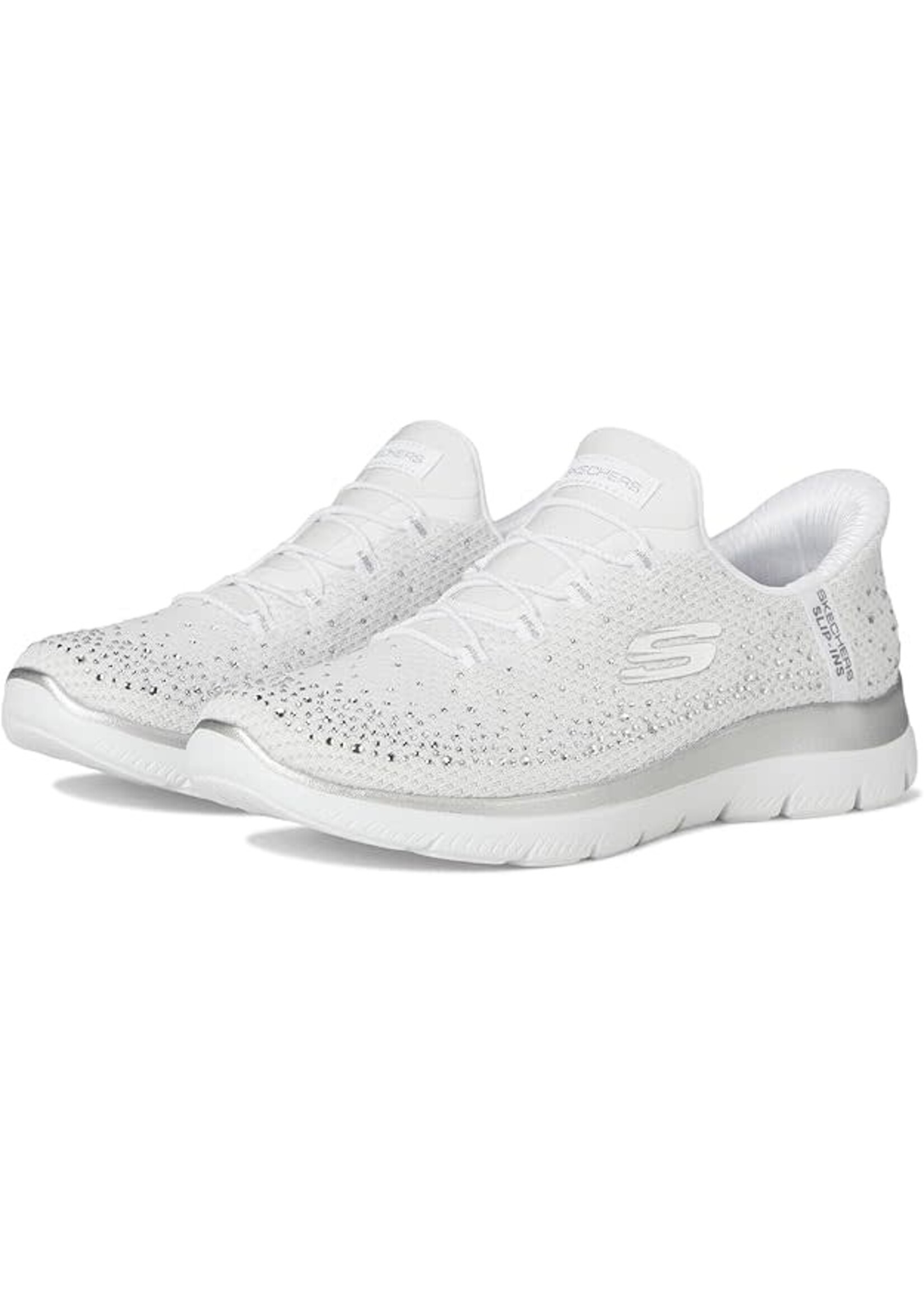 Skechers Women's Slip-ins: Summits - Brilliant Shine 150273/WSL White Silver