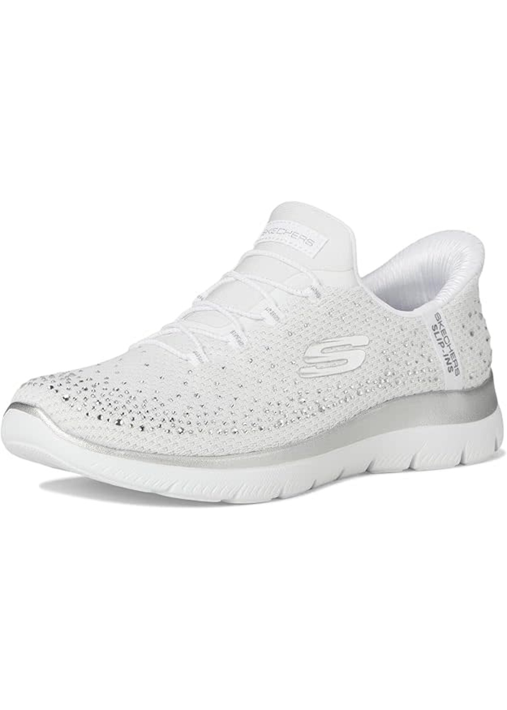 Skechers Women's Slip-ins: Summits - Brilliant Shine 150273/WSL White Silver