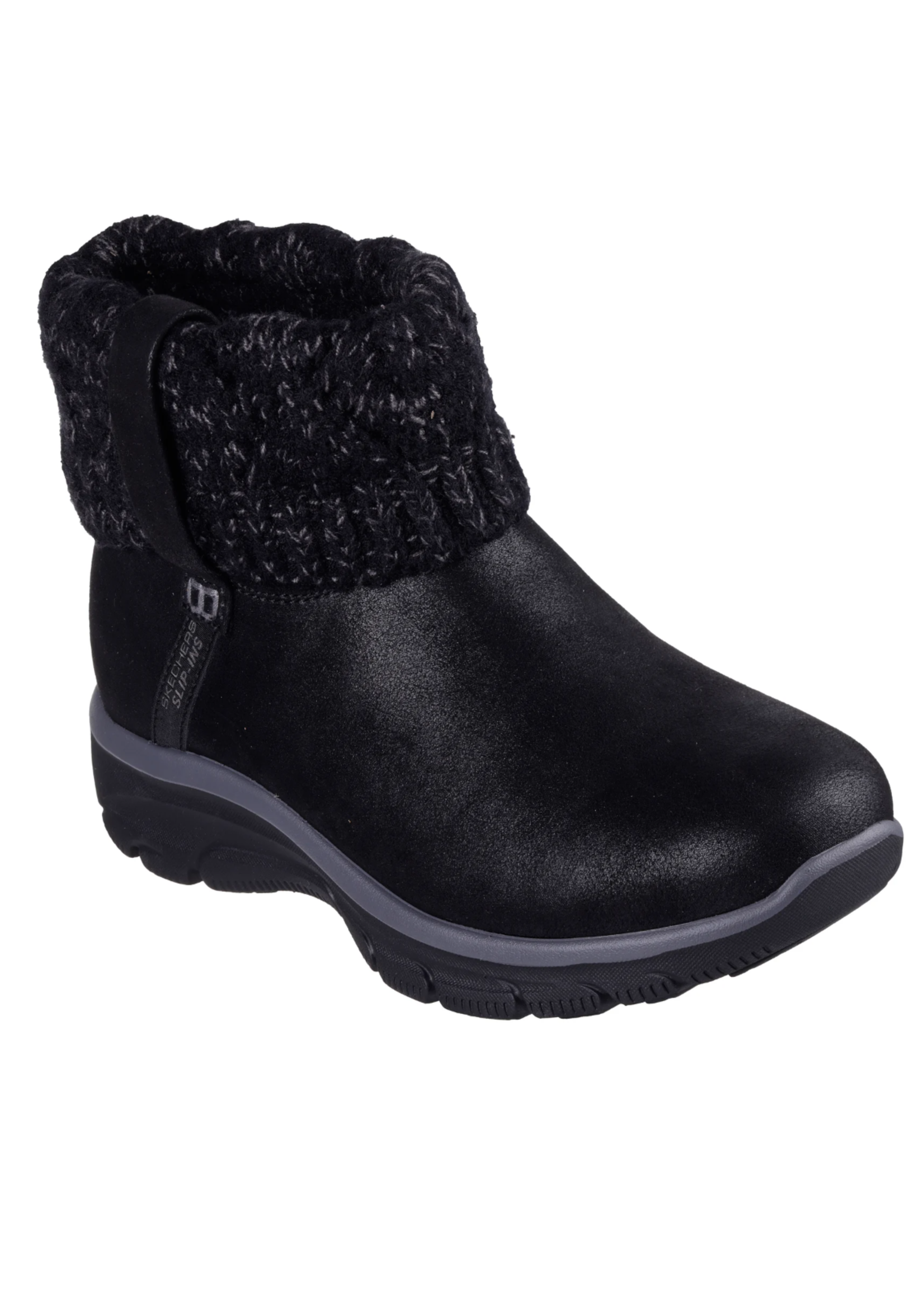 Skechers Women's Slip-ins Relaxed Fit: Easy Going - Cozy Weather 2 168033/BLK Black