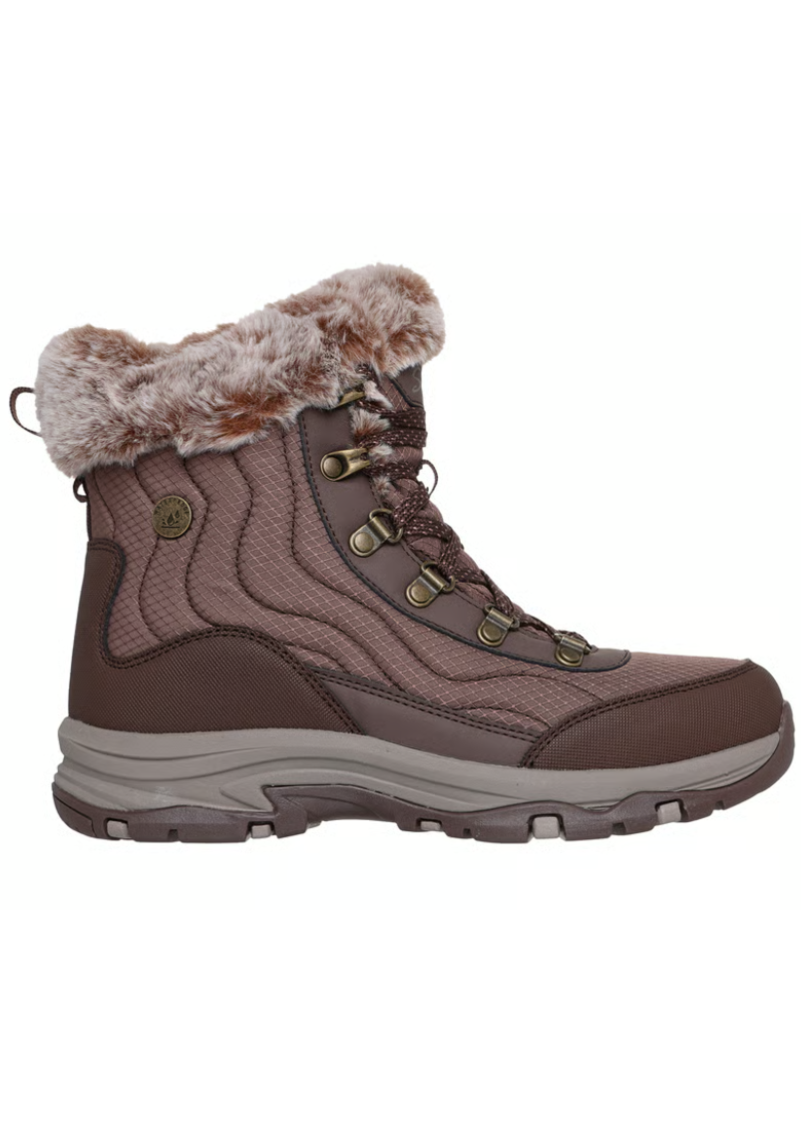 Skechers Women's Trego-Stormie 100% WaterProof Memory Foam 167893/Choc Chocolate Brown
