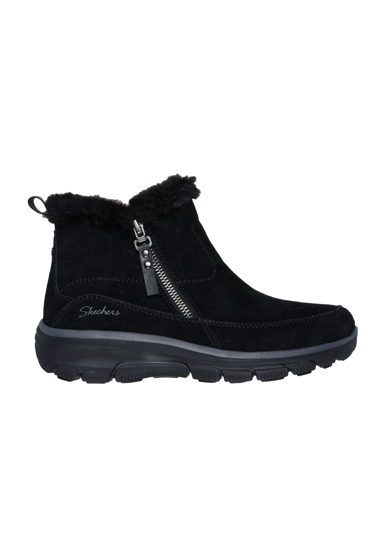 Skechers Womens Relaxed Fit: Easy Going - Cool Zip Memory Foam 167862/BLK Black
