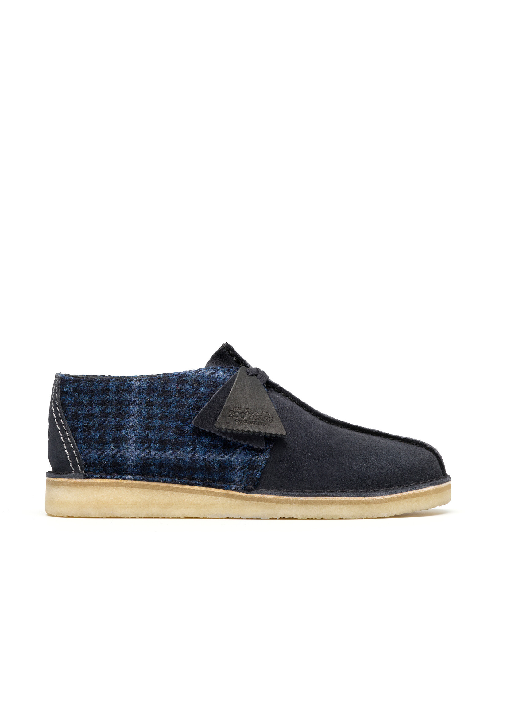 Clarks Men’s Desert Trek Shoes – Navy Tweed Blue 26183779 | Classic Originals Comfort Lace-Up