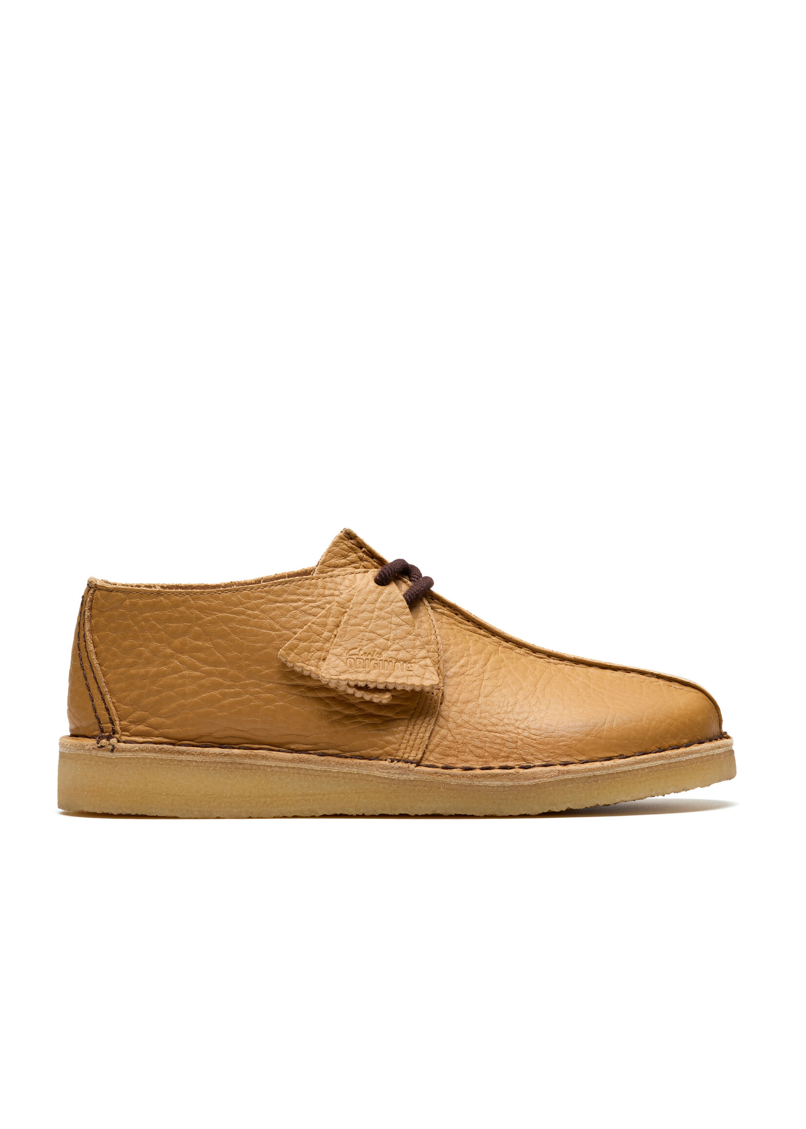 Clarks Men’s Desert Trek Shoes – Curry Tan Brown Leather (26182780) | Classic Originals Comfort Lace-Up