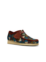 Clarks Men’s Wallabee Multicolour Textile – Crepe Sole – Multicolour Textile Uppers, Suede Lining | 26182834
