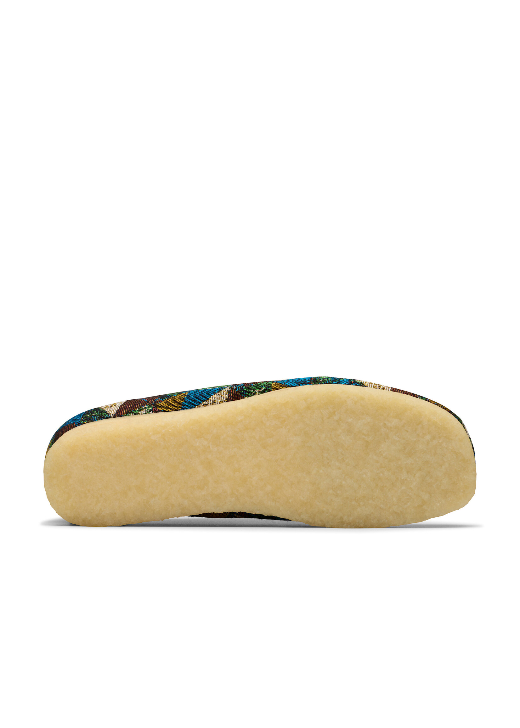 Clarks Men’s Wallabee Multicolour Textile – Crepe Sole – Multicolour Textile Uppers, Suede Lining | 26182834