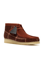 Clarks Mens Wallabee Boot – Rust Suede Tweed Combination, Crepe Sole (Special Edition 26182793)