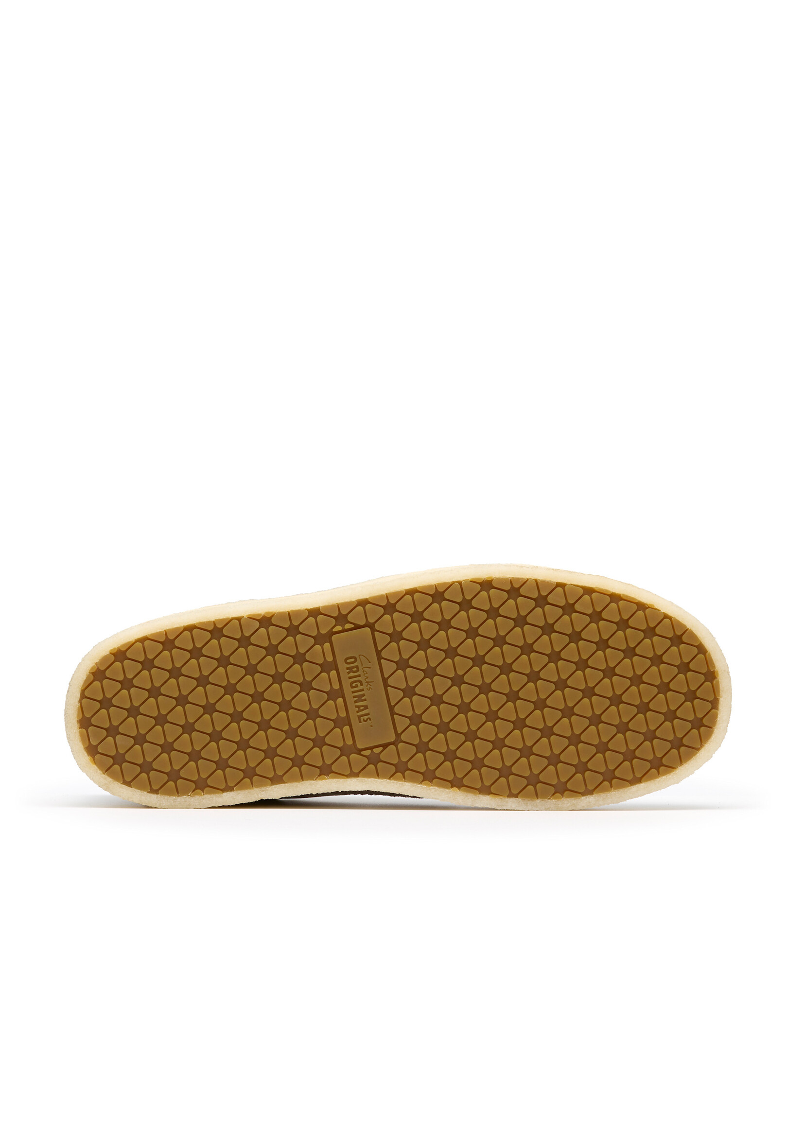 Clarks Mens Tor 80 – White Nubuck & Suede, Natural Crepe Sole, Lace-Up Sneakers (26184637)