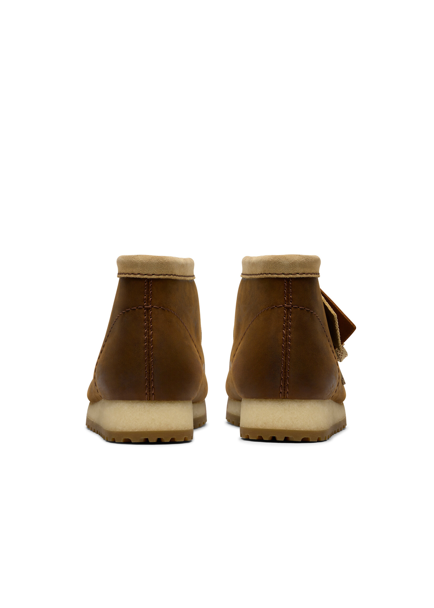 Clarks Mens Walla Boot RB – Beeswax Leather & Maple Suede,  Crepe & Rubber Sole (26183755)