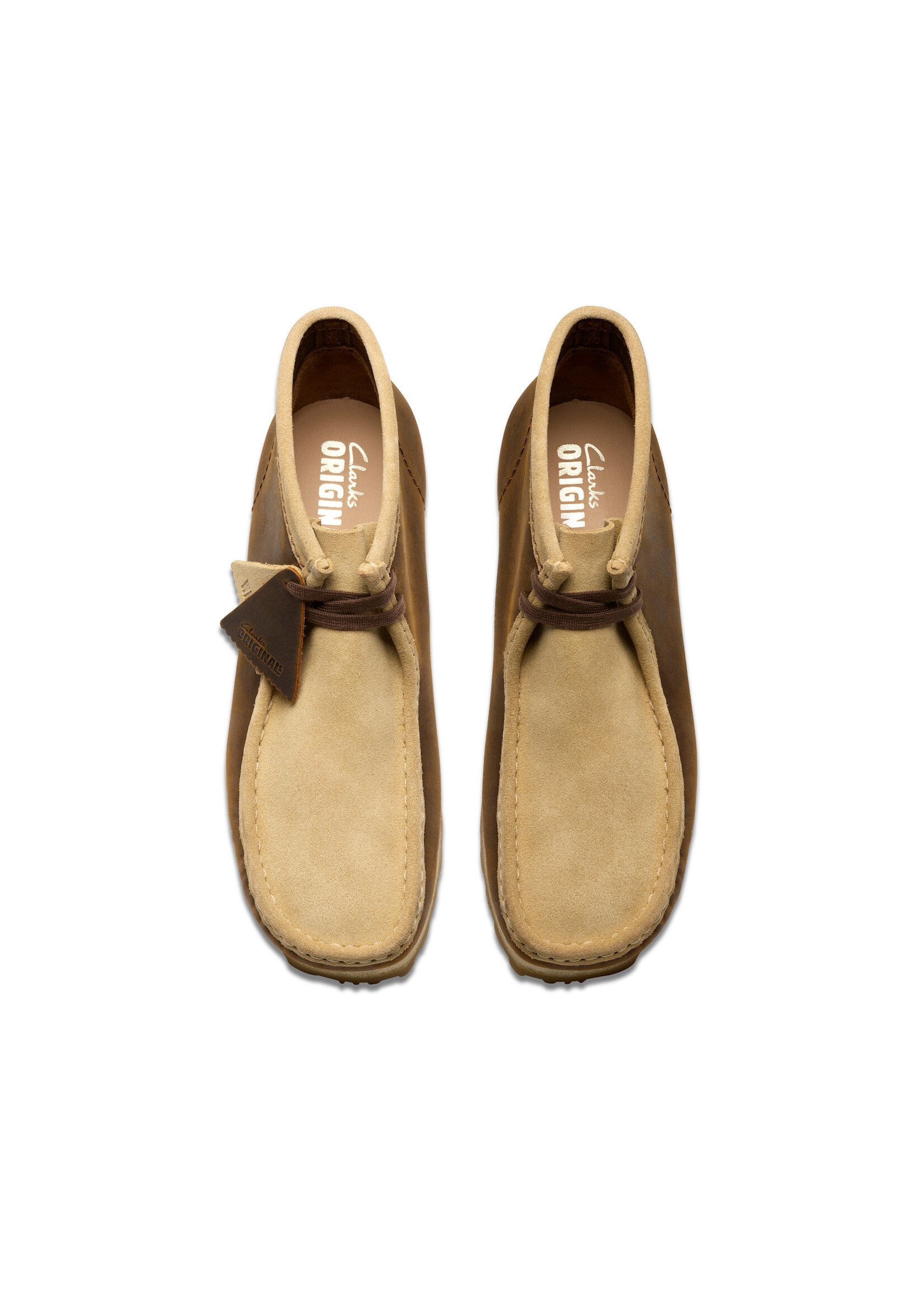 Clarks Mens Walla Boot RB – Beeswax Leather & Maple Suede,  Crepe & Rubber Sole (26183755)