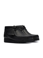 Clarks Womens Walla Boot RB – Black Leather, Winter-Ready Commando Sole with Crepe Base (26183081)