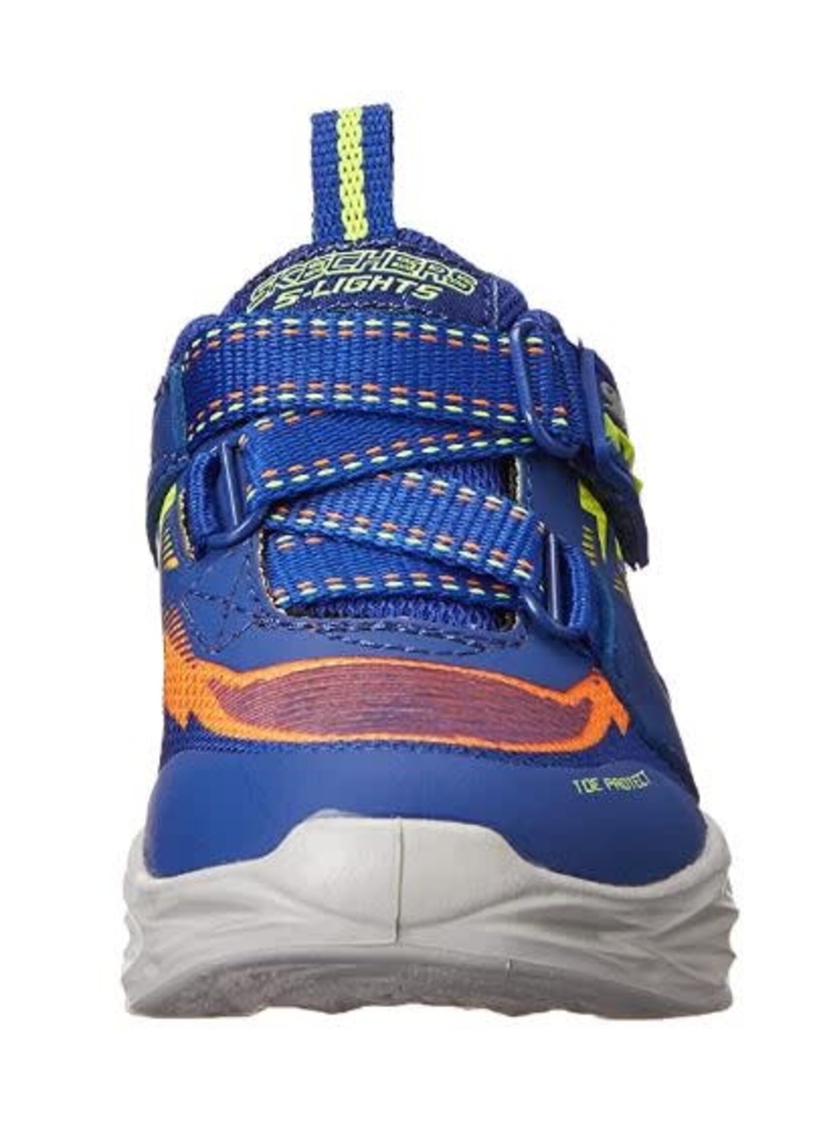 Skechers Kids Boy's 400601N Sneaker, Blue/Multi, 7 Toddler