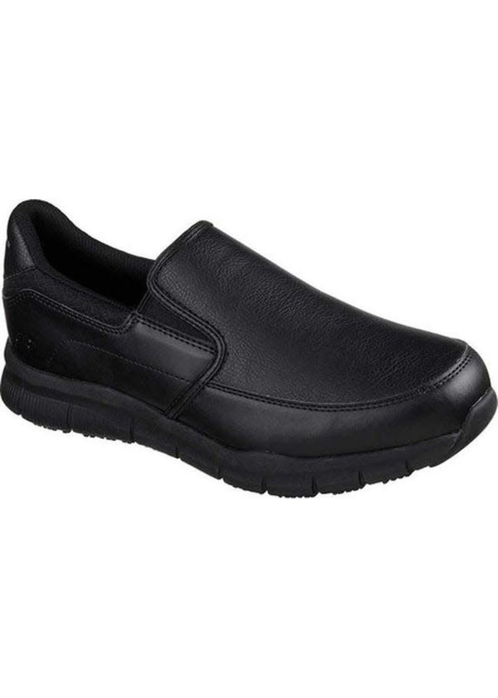 Skechers Men's Nampa-Groton Food Service Slip Resistant Shoe 77157 BLK, Black