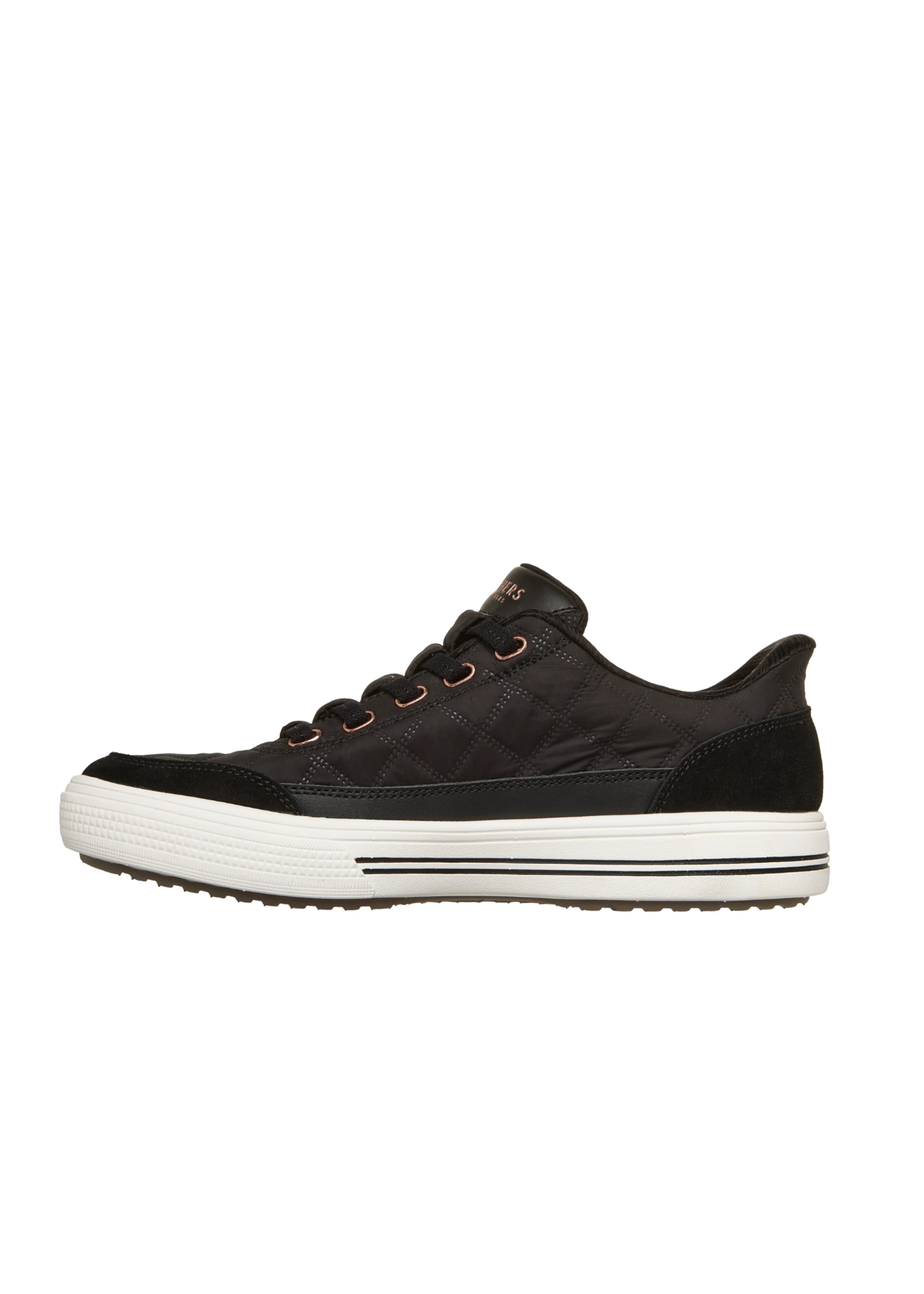 Skechers Women's Hands Free Slip-ins: Arch Fit Arcade -  Cozy Fit Cuddle Steps 177209/BLK Black/White