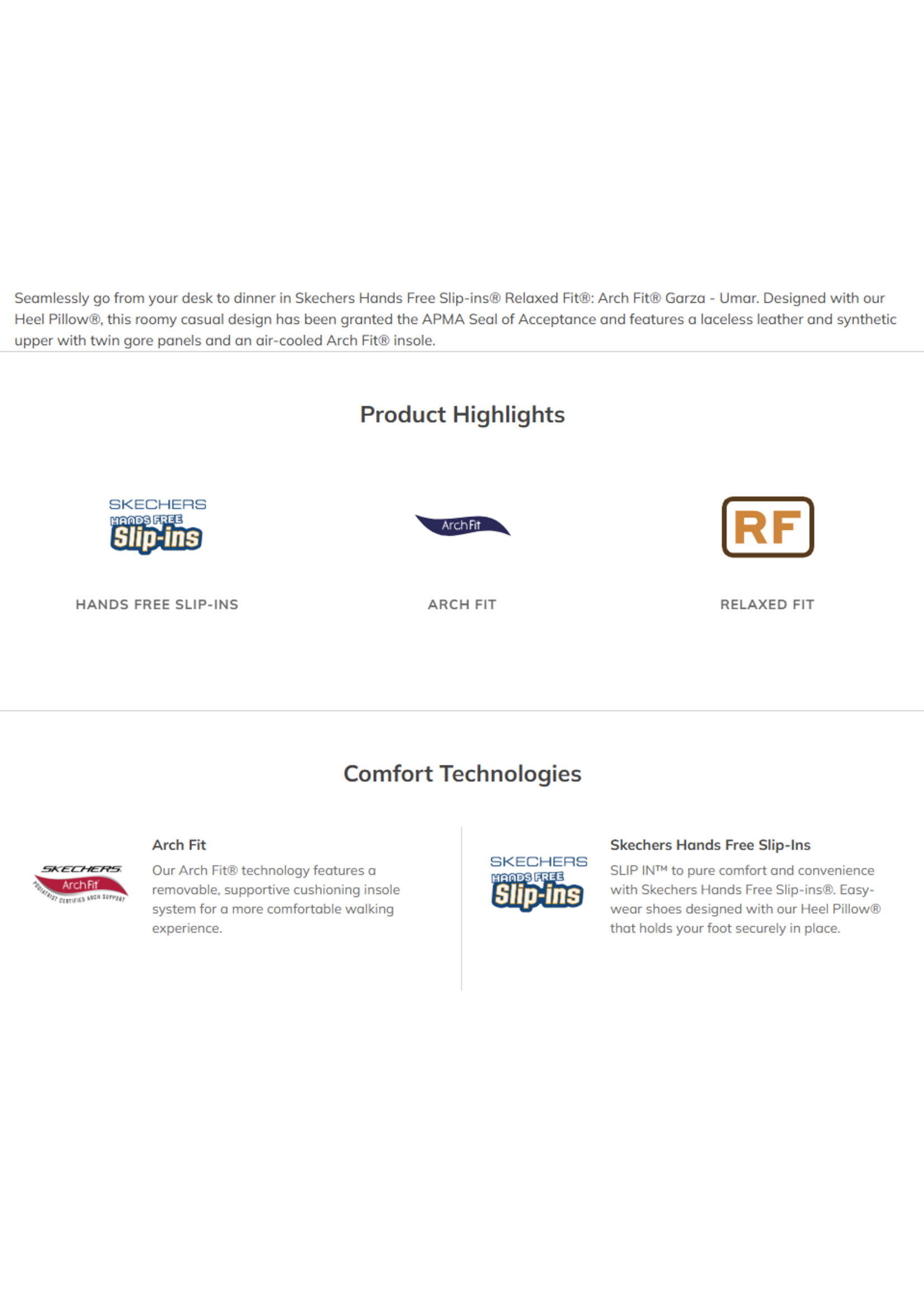 Skechers Men's Hands Free Slip-ins Arch Fit Garza - Umar 205518 / Cocoa Brown