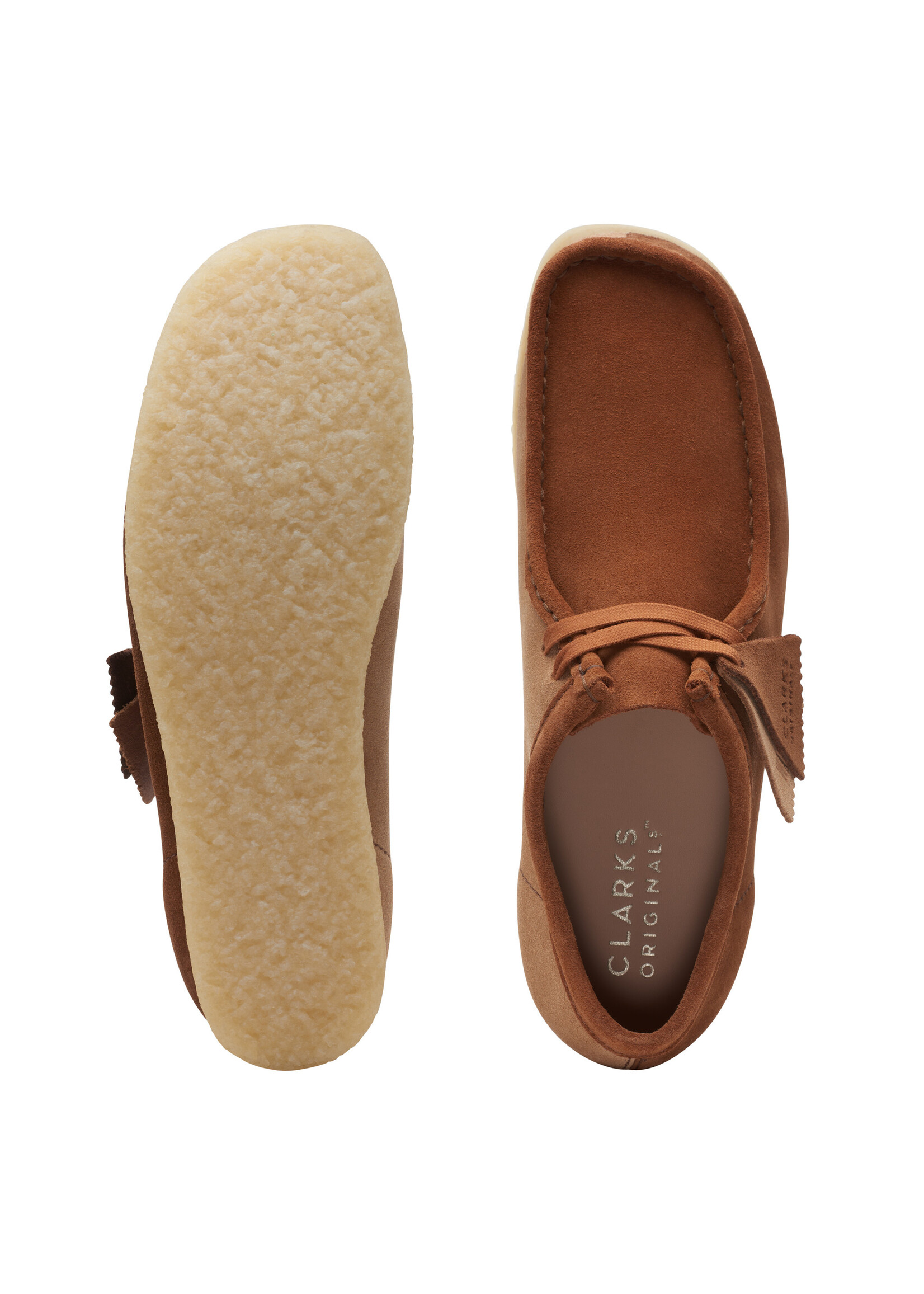 Clarks Mens Originals Icon Wallabee Cola Combi Brown | 26172397