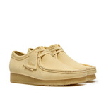 Clarks Men’s Wallabee Pale Yellow Suede Moc Toe Crepe Sole Shoes – Style 26185559
