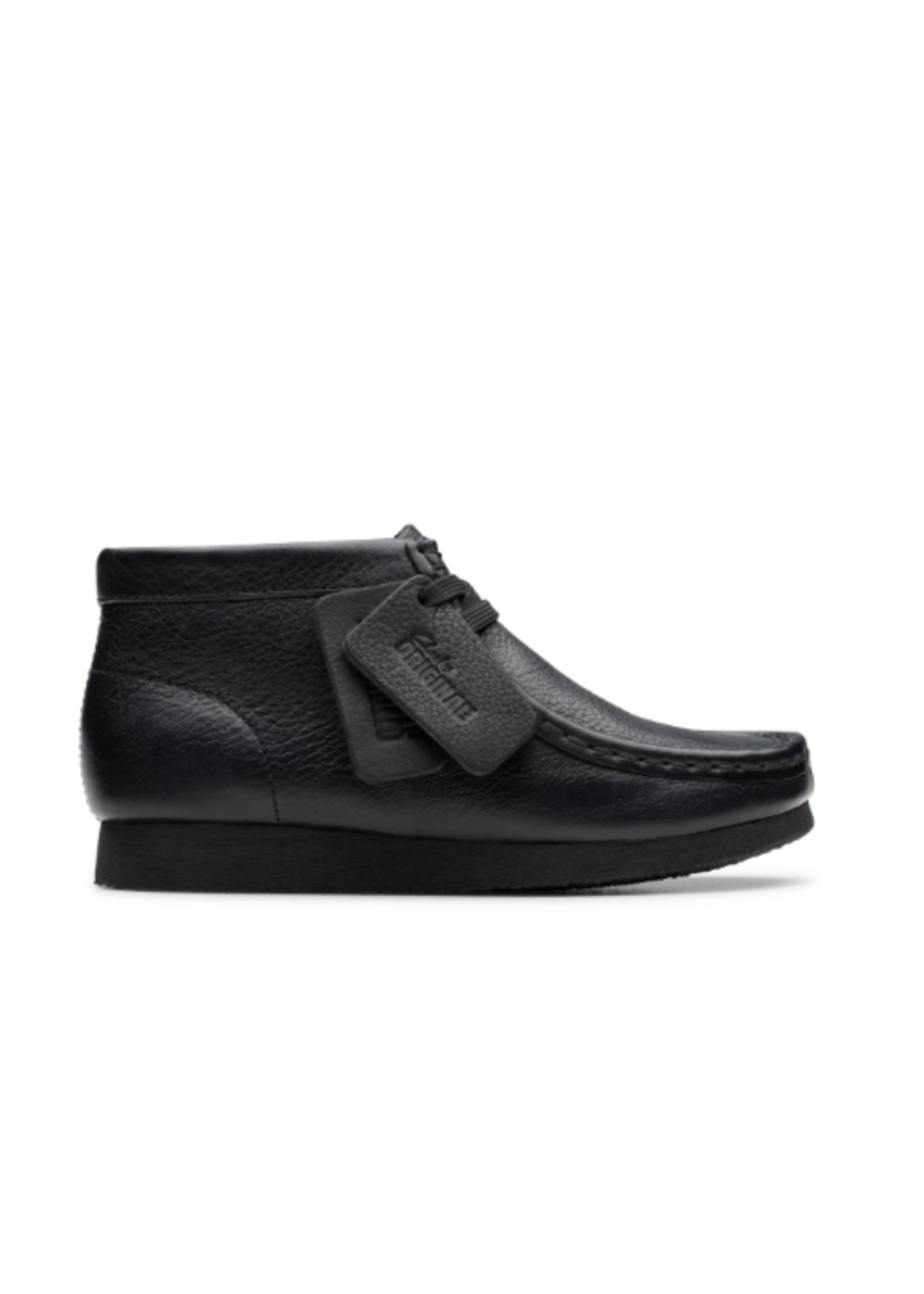 Clarks Older Boys Wallabee Boot K Black Leather 26185931/26185932 (Unisex-child)