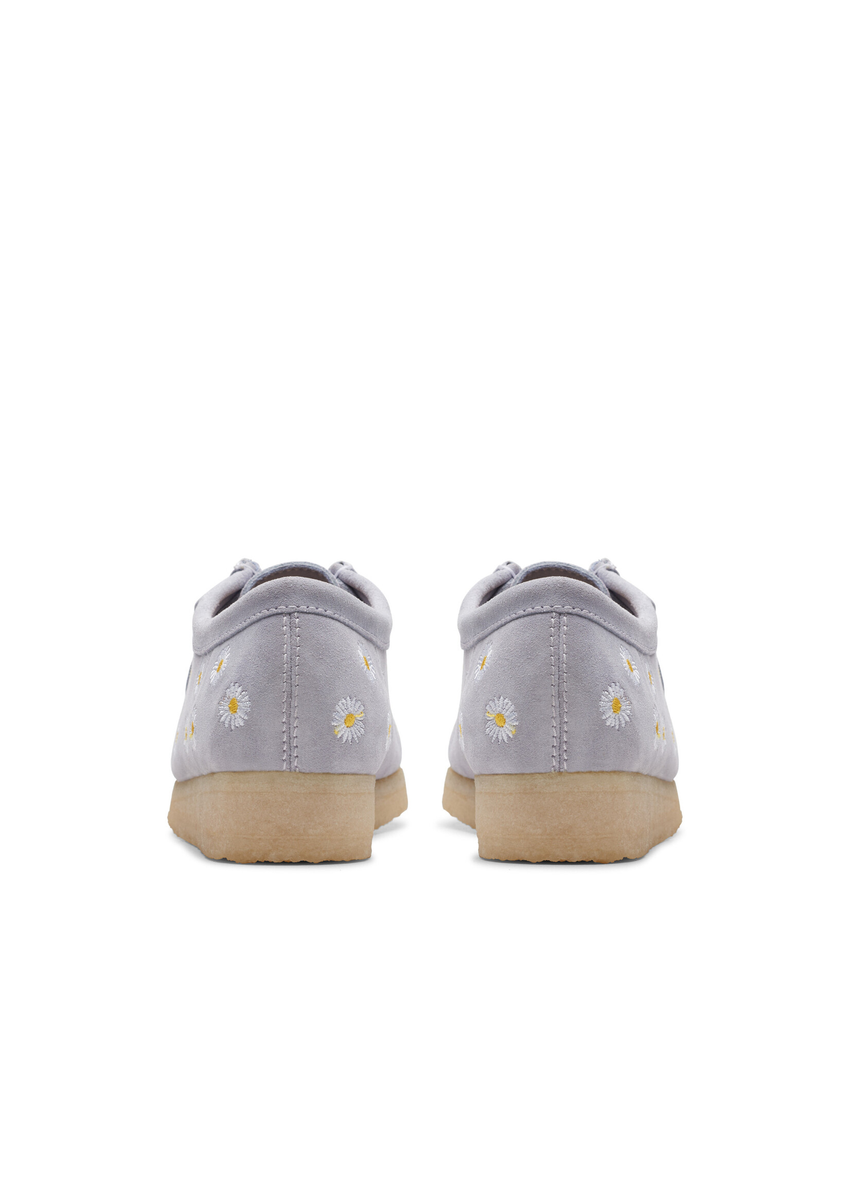 Clarks Womens Wallabee .Originals Icon Cloud Grey Emb Grey | 26175644