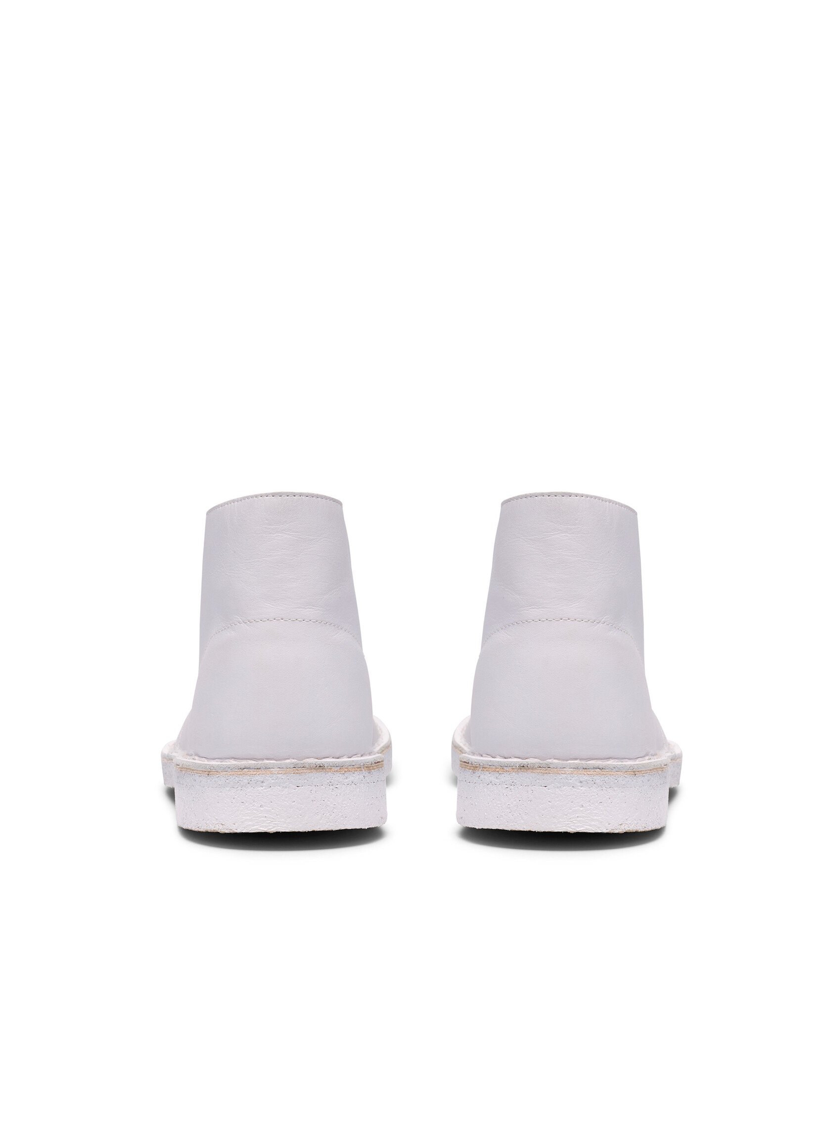 Clarks Men’s Desert Boot Originals Icon White/White – Classic Crepe Sole Chukka (26187609)