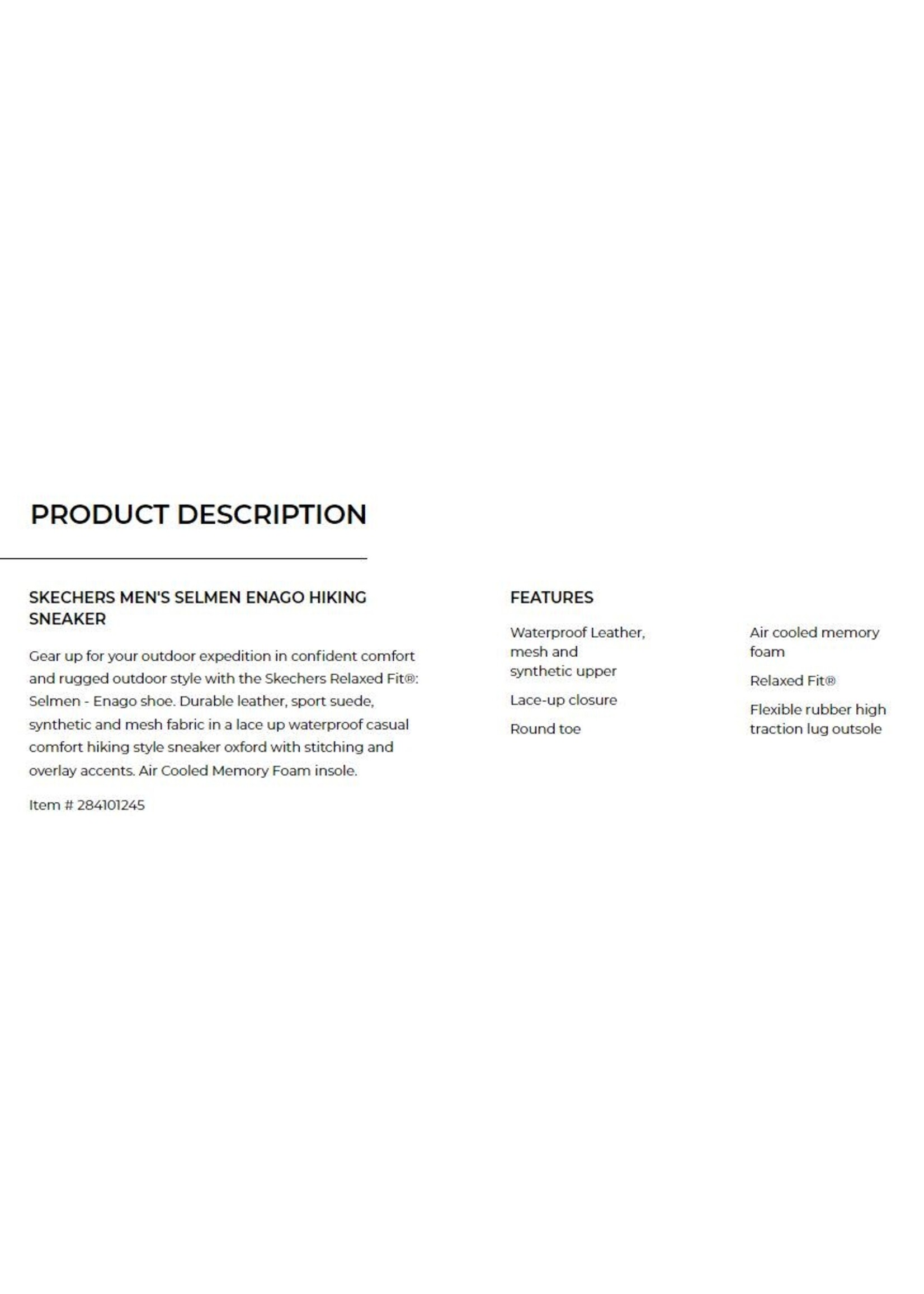 Skechers Men's Selmen-Cormack  Lace Up 66275/Black