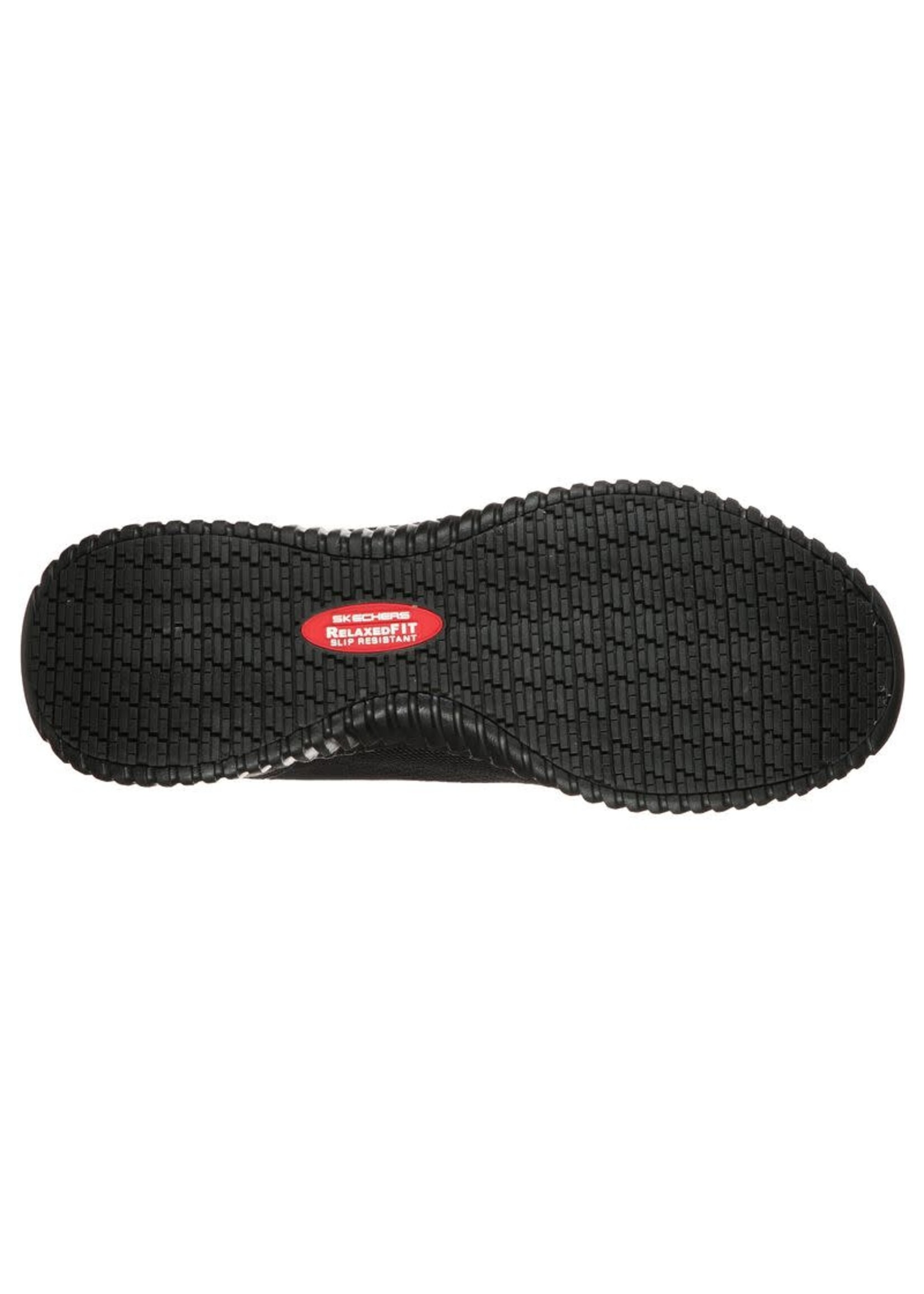 Skechers Men's Cessnock Food Service Slip Resistant Shoes, Black 77188 BLK