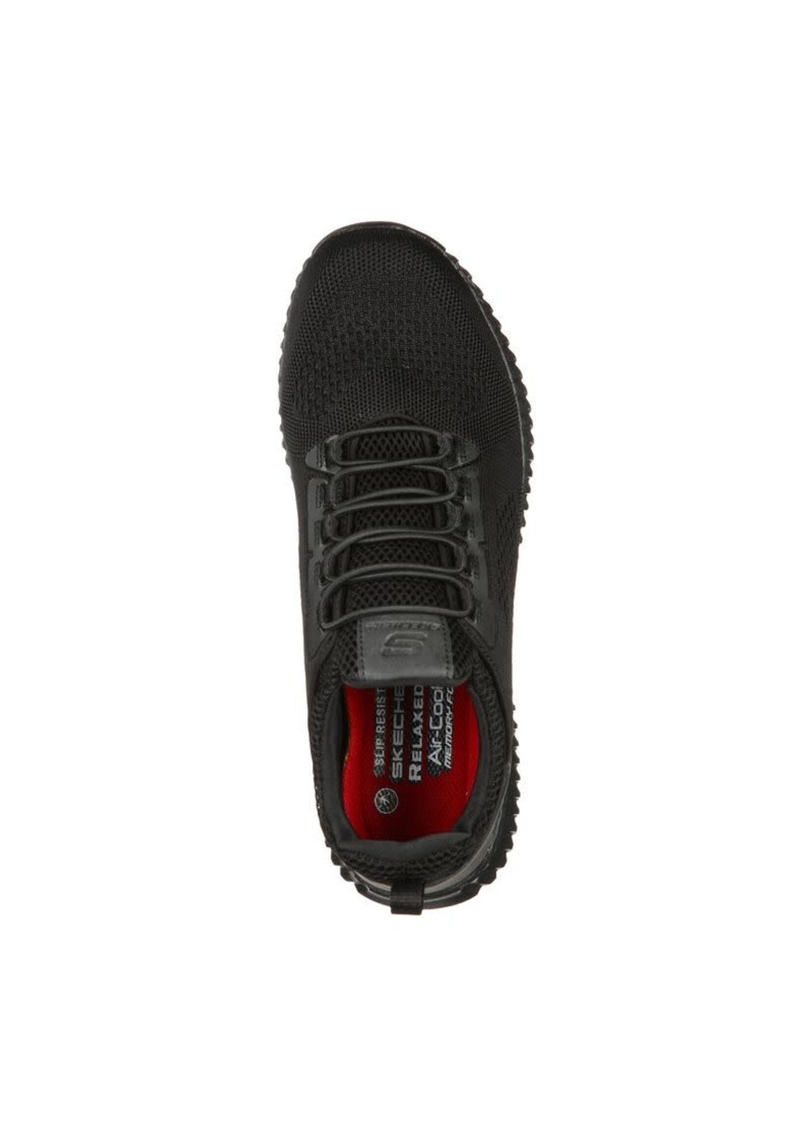 Skechers Men's Cessnock Food Service Slip Resistant Shoes, Black 77188 BLK