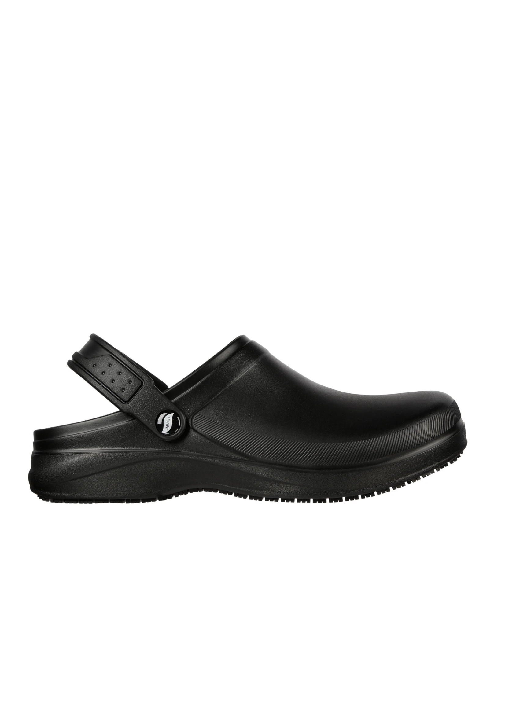 Skechers Men's Riverbound 200092 / BLK Slip Resistant Shoes, Black ( Arch Fit )