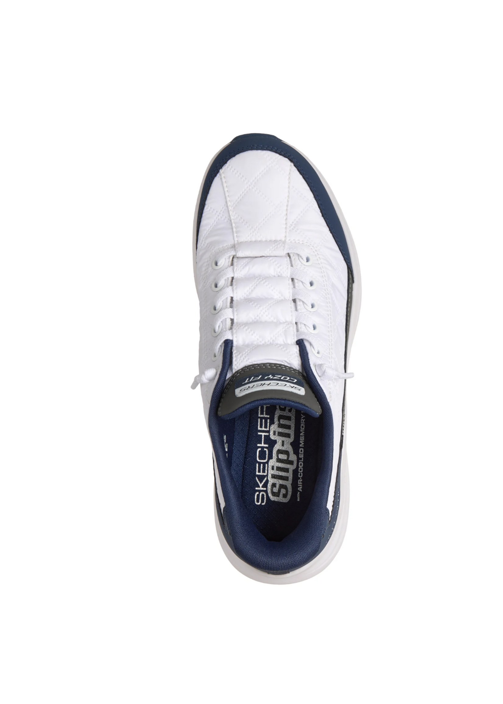 Skechers Women's Slip-Ins Hand Free Contour Foam 150404 / White Navy