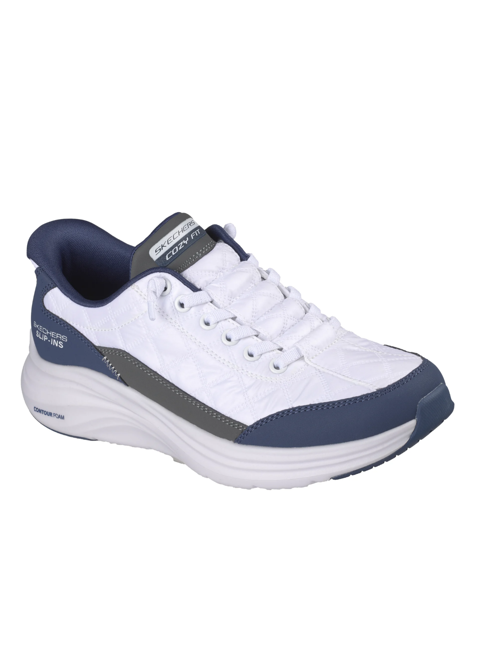 Skechers Women's Slip-Ins Hand Free Contour Foam 150404 / White Navy