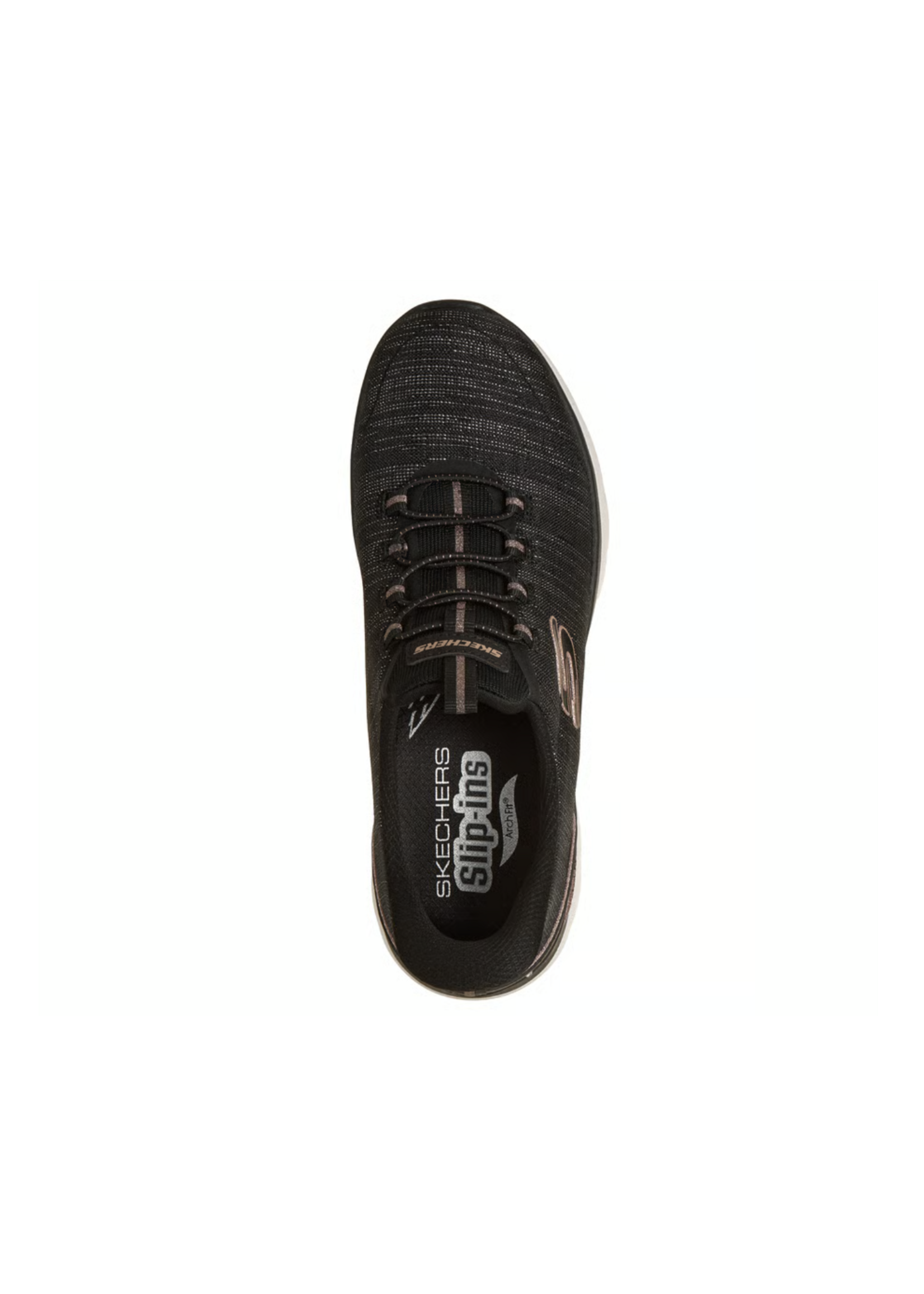 Skechers Women's Slip-Ins Hands Free Arch Fit Summits-Diamond Grace 150752/Black Rose Gold