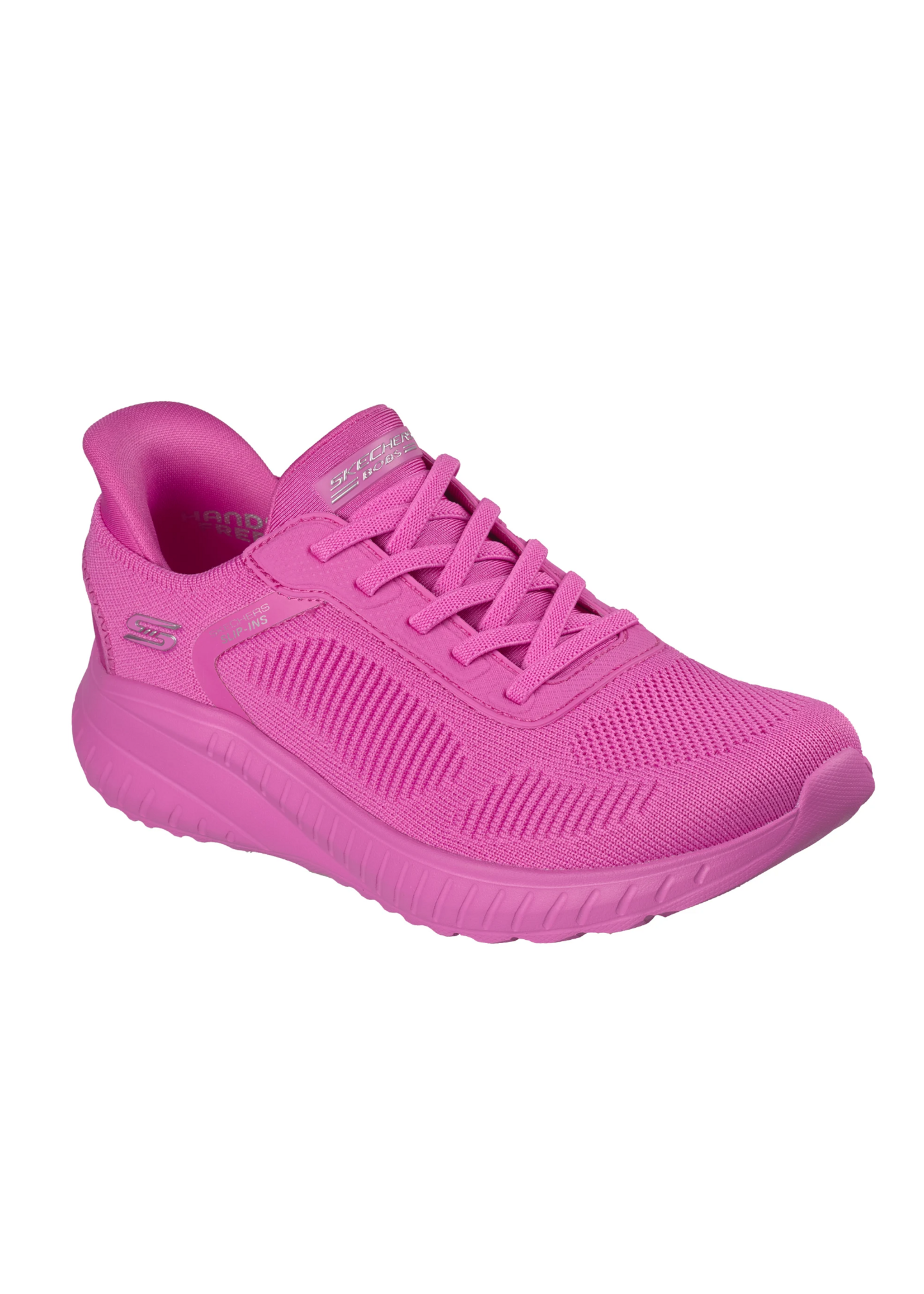 Skechers Women's Slip-ins Hands Free BOBS Sport Squad Chaos Current Muse 117497 Hot Pink