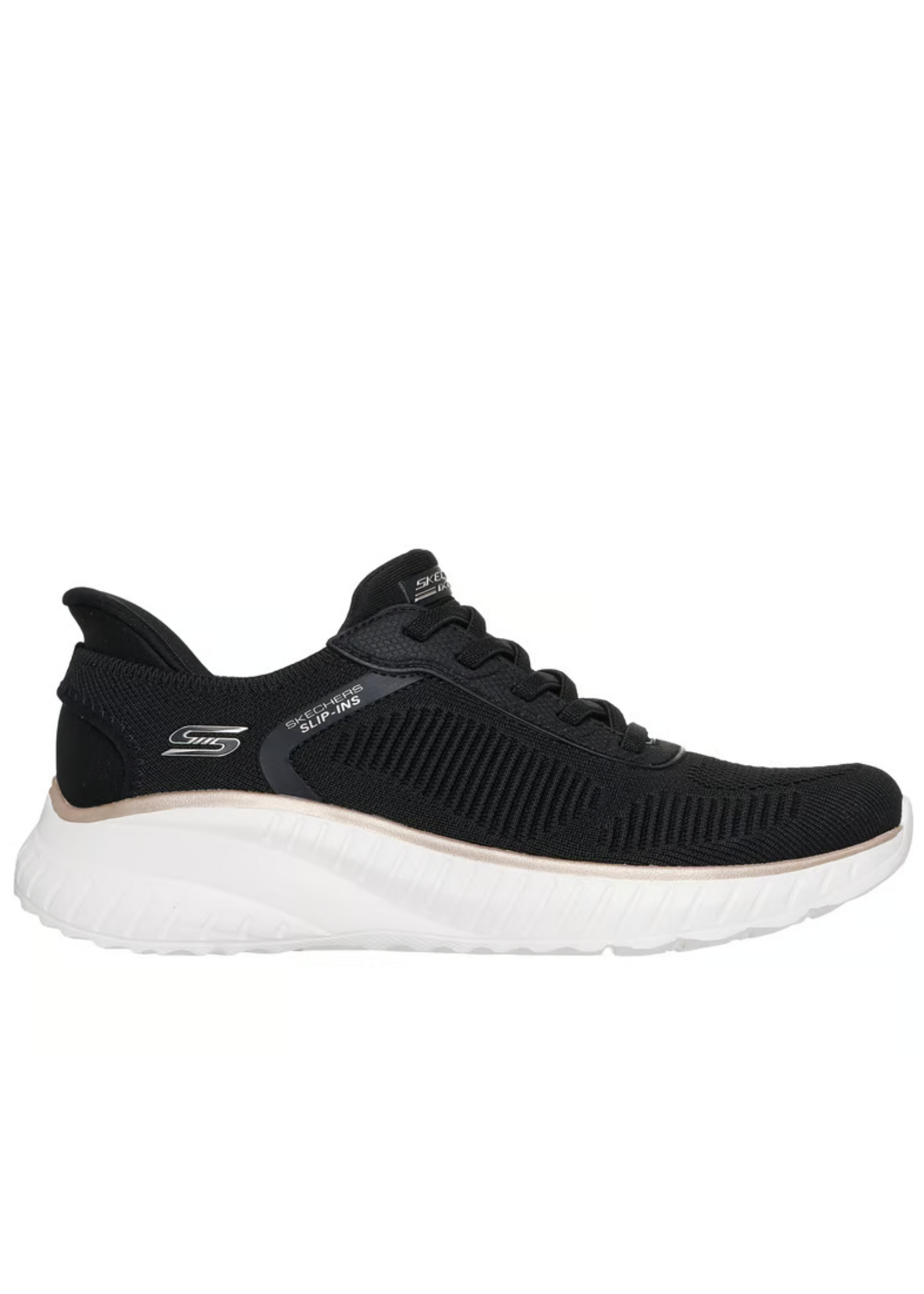 Skechers Women's Slip-ins Hands Free BOBS Sport Squad Chaos Current Muse 117497 Black / Gold