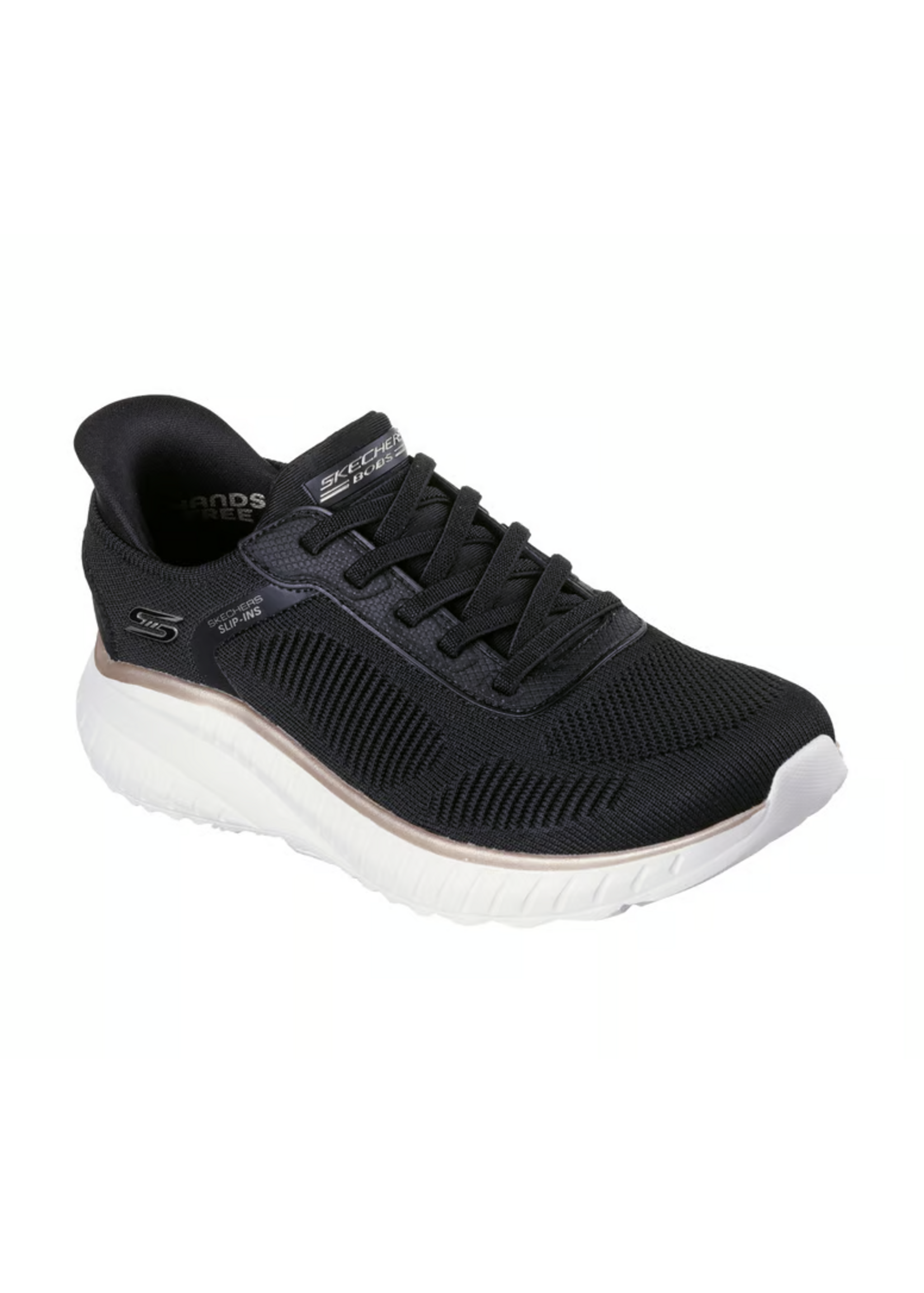 Skechers Women's Slip-ins Hands Free BOBS Sport Squad Chaos Current Muse 117497 Black / Gold
