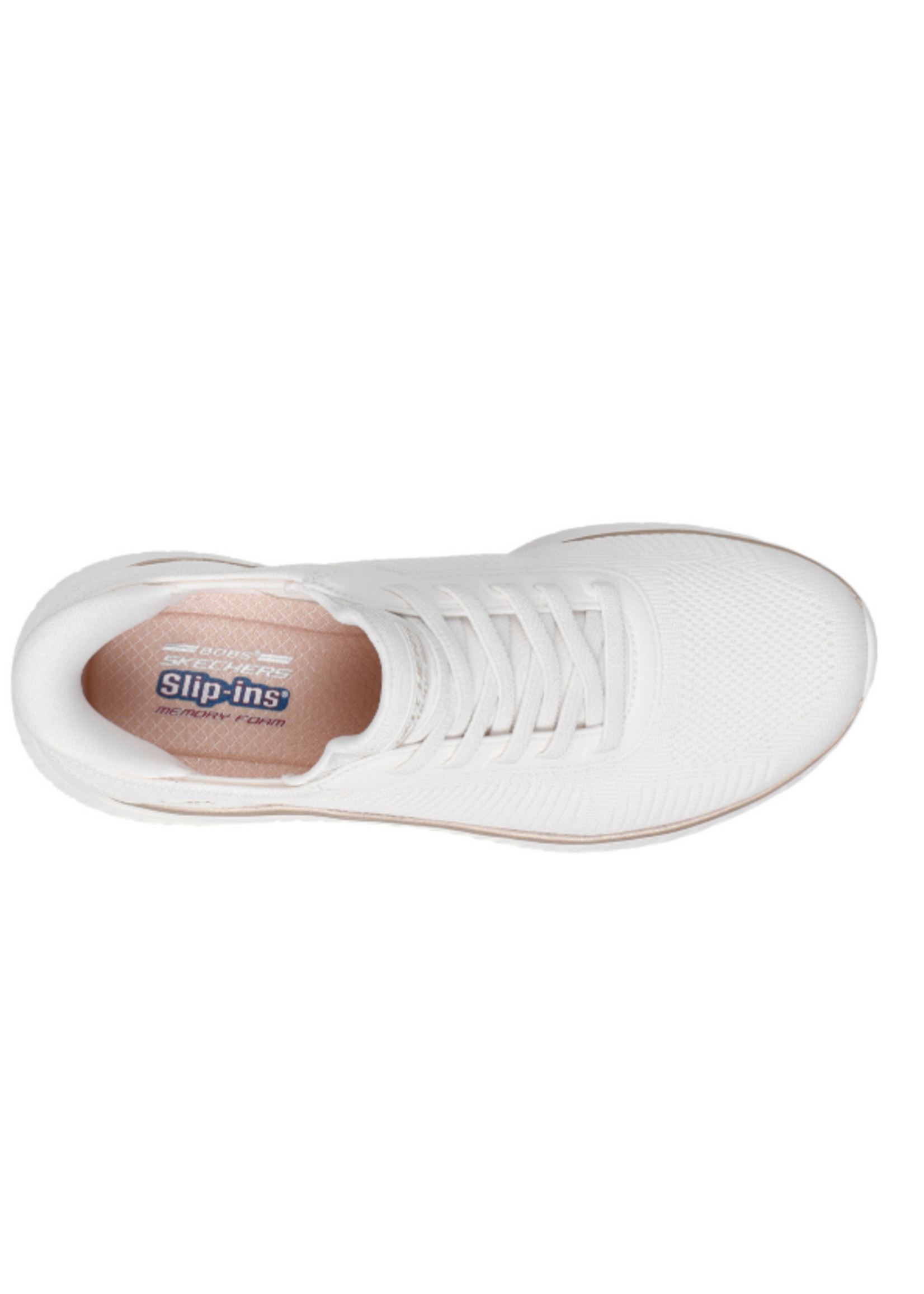 Skechers Women's Slip-ins: BOBS Sport Squad Chaos Current Muse 117497  White Gold