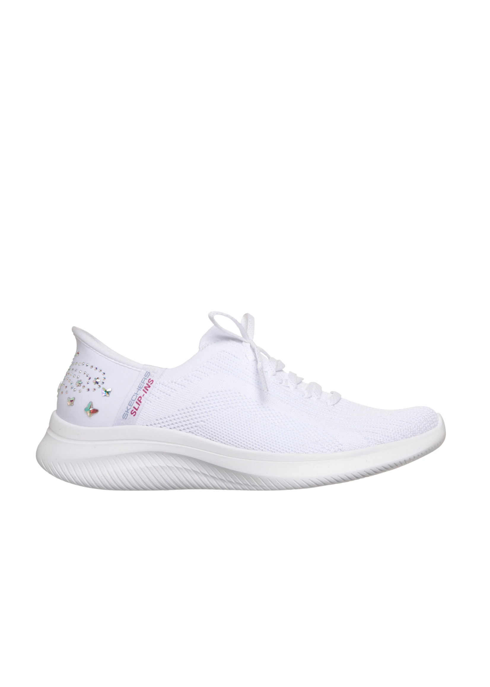 Skechers Women's Slip-ins Hands Free Ultra Flex 4.0 Gemstone Glow 150810 / White